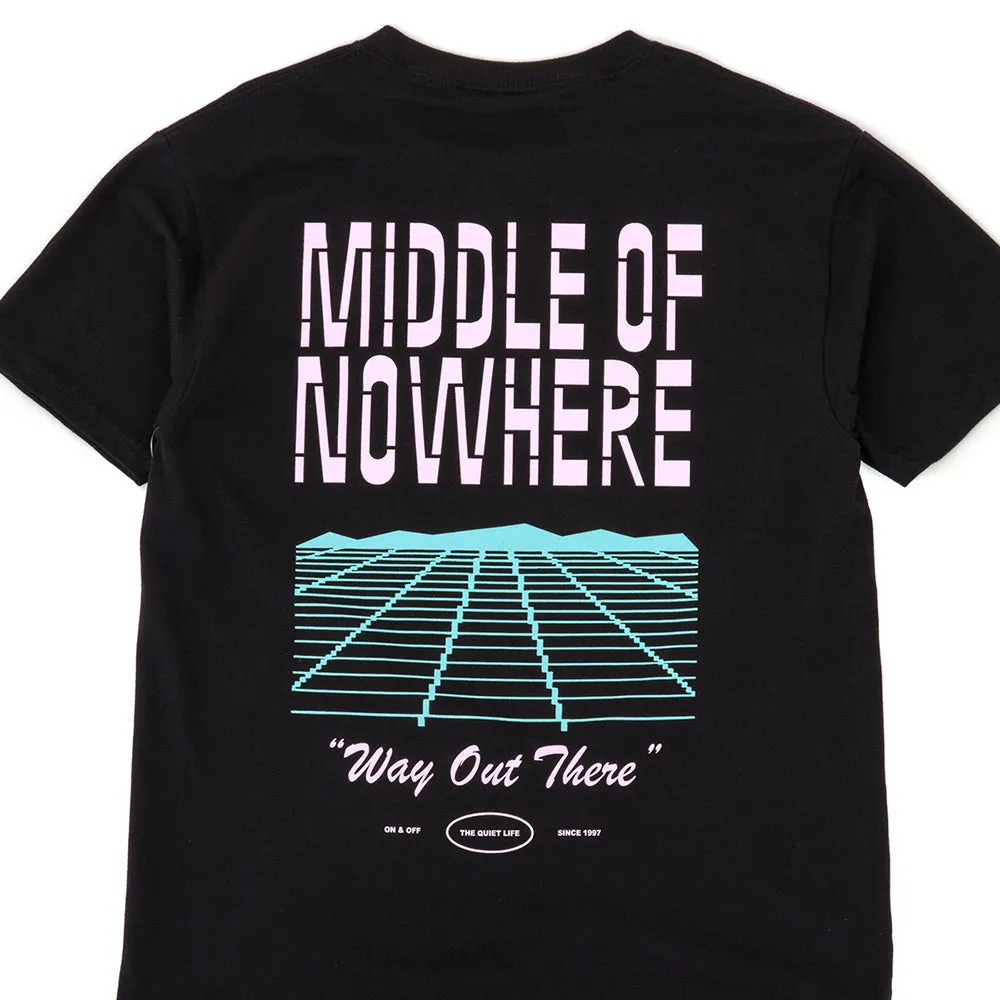 Landscape S/S T-Shirt (Black) Layering Fashion Soft Cotton Feel