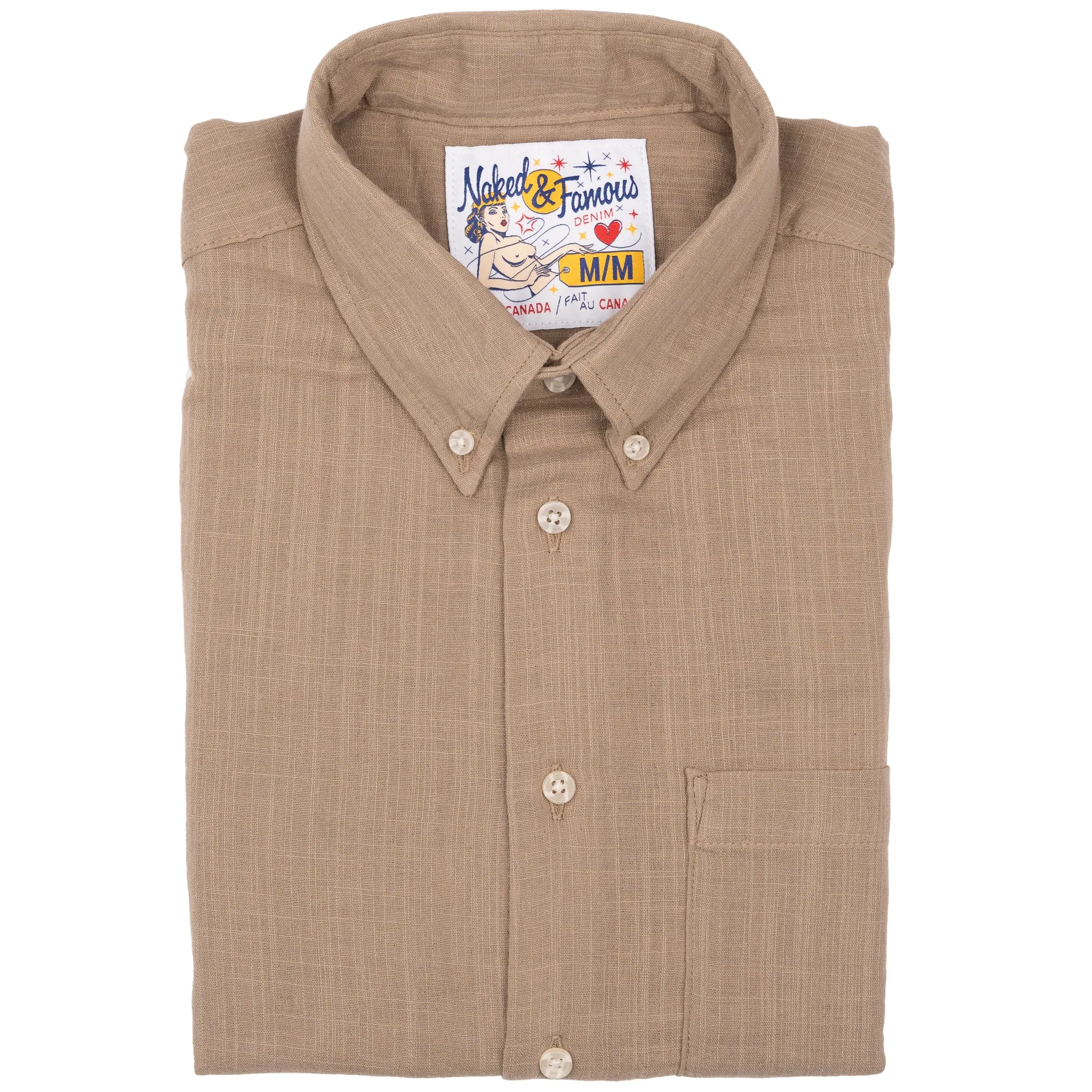 Easy Shirt - Double Weave Slub Gauze - Sand Timeless Appeal
