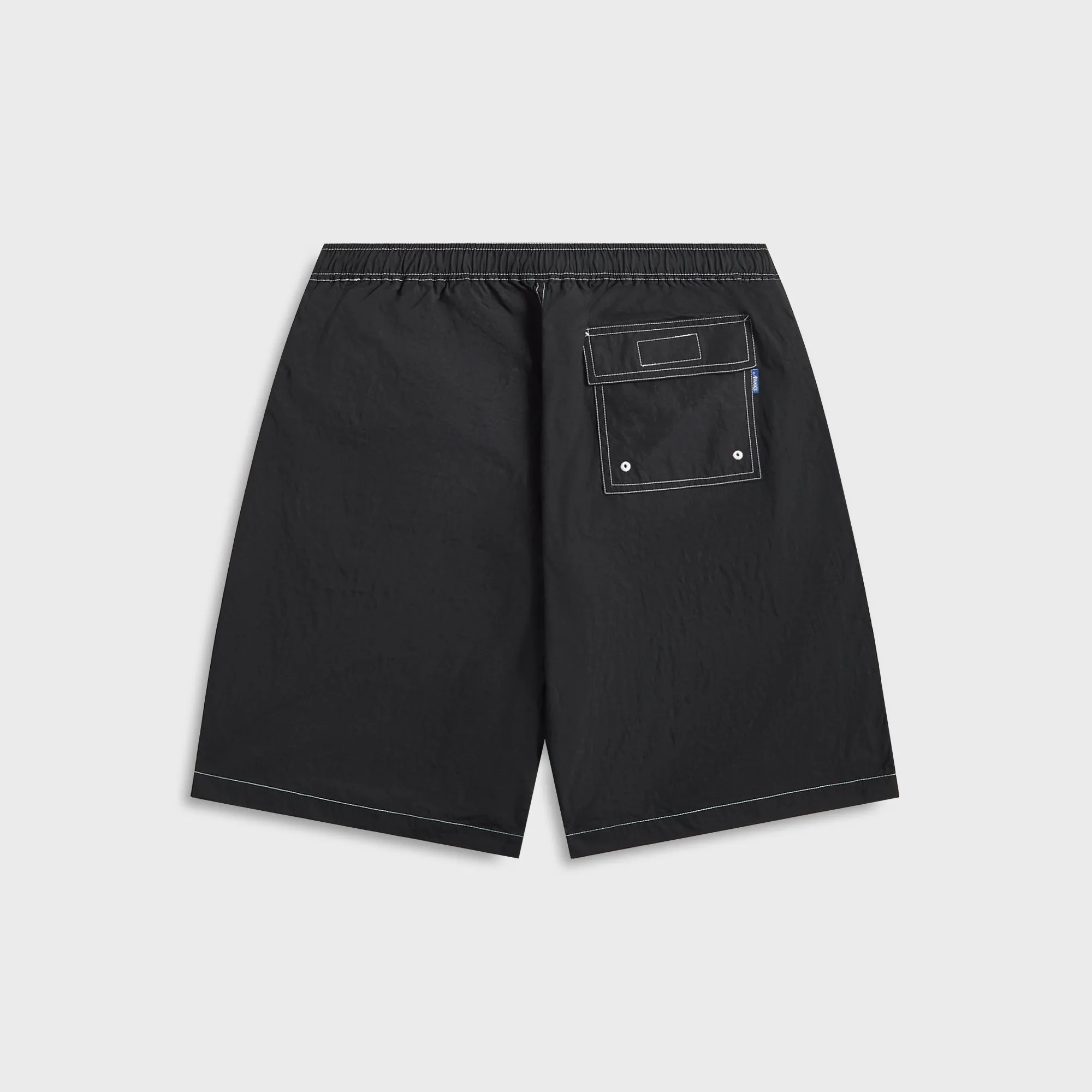Awake NY Classic Logo Swim Trunk - Black Clean Aesthetic