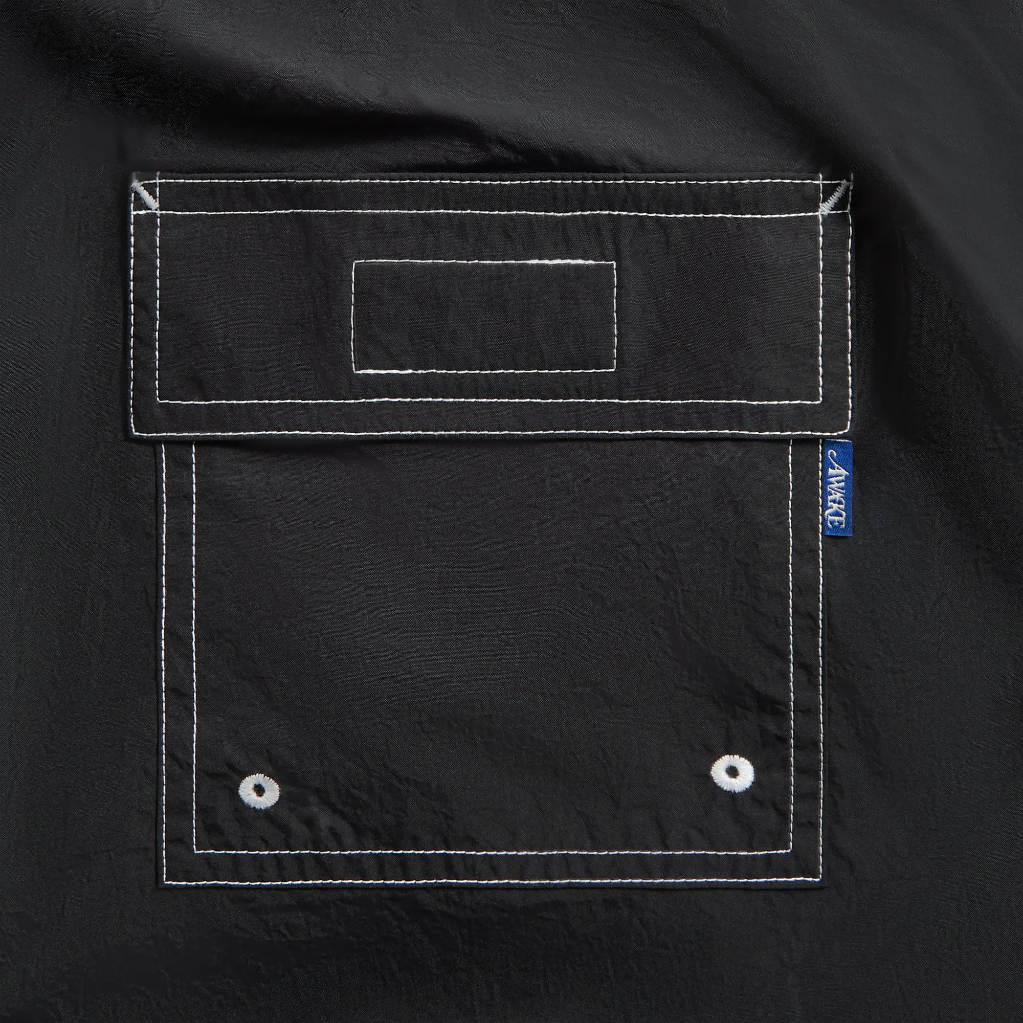 Awake NY Classic Logo Swim Trunk - Black Active Wear Shorts Floral Print