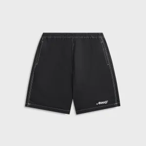 Awake NY Classic Logo Swim Trunk - Black Flexible Mobility Unisex style