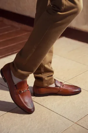 Tan Formal Moccassins Shoes Subtle Presence