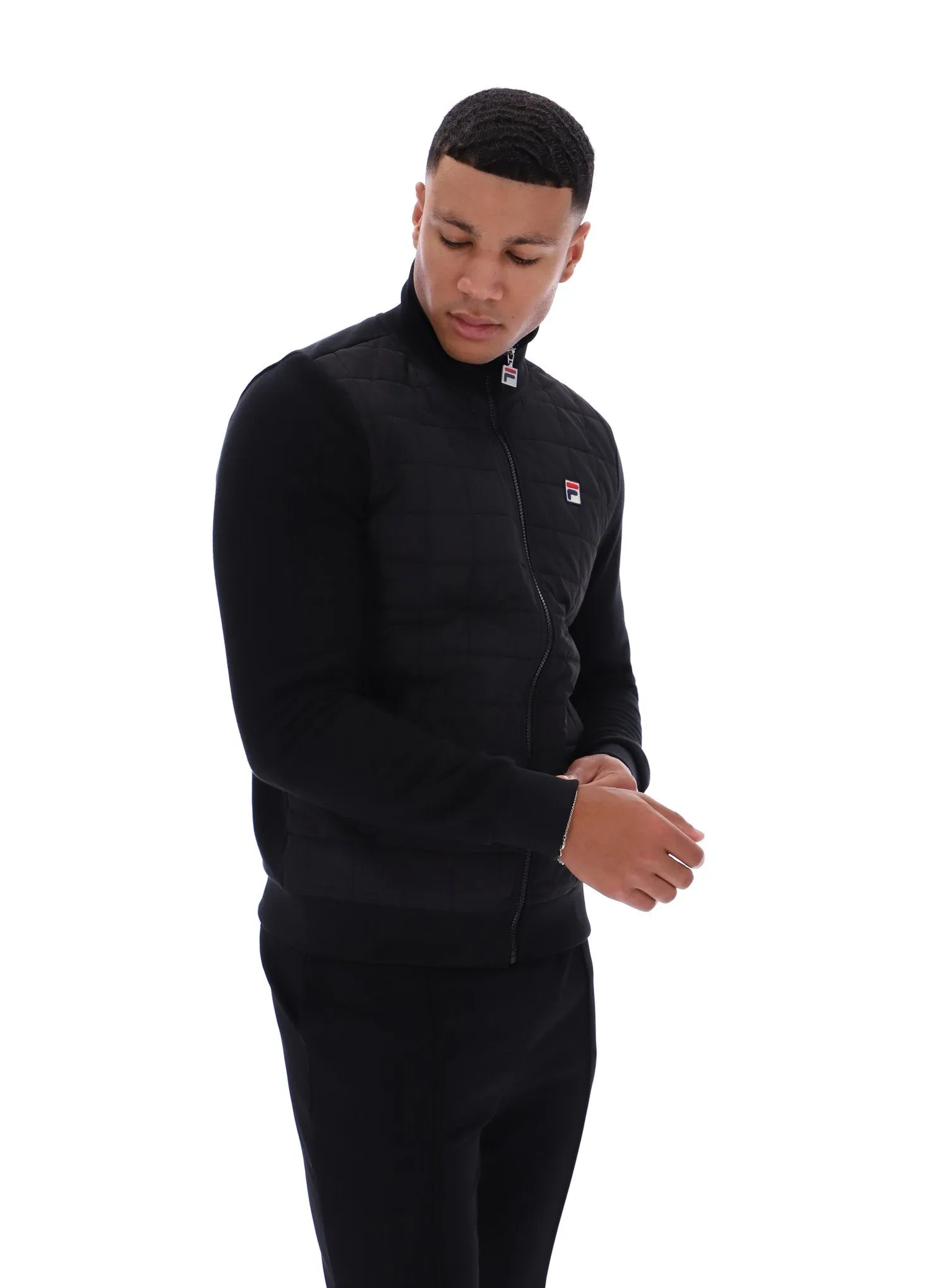 Moor Padded Front Jacket Seamless Welded Construction RibbedKnitCollar