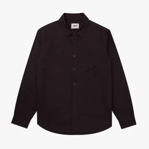 Minimal Design Layered Sleeve Cuffs Task Shirt Black