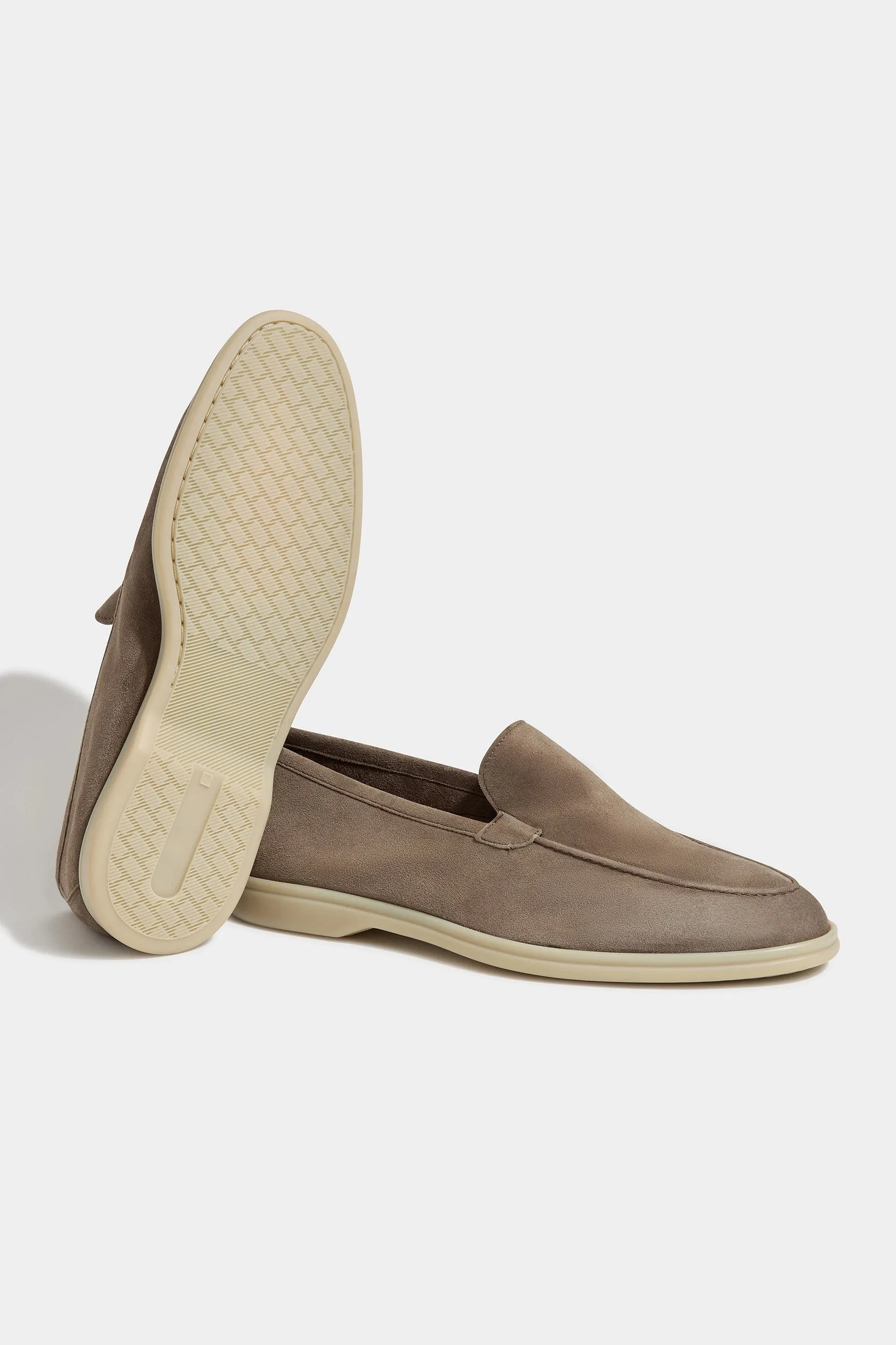 Taupe loafers - Made In Italy Breathable