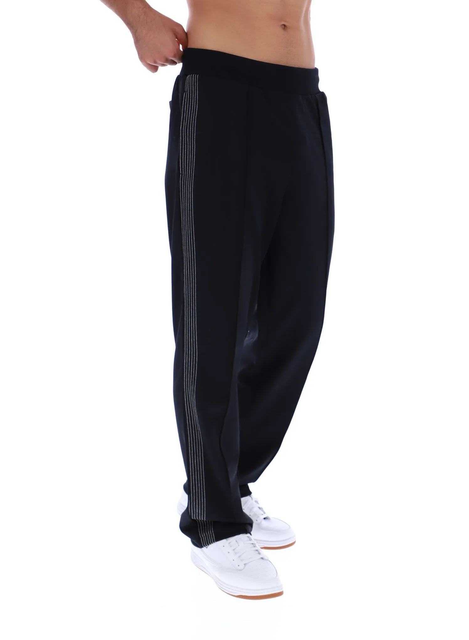 Tavis Contrast Stitch Straight Leg Jogger Easy Fit