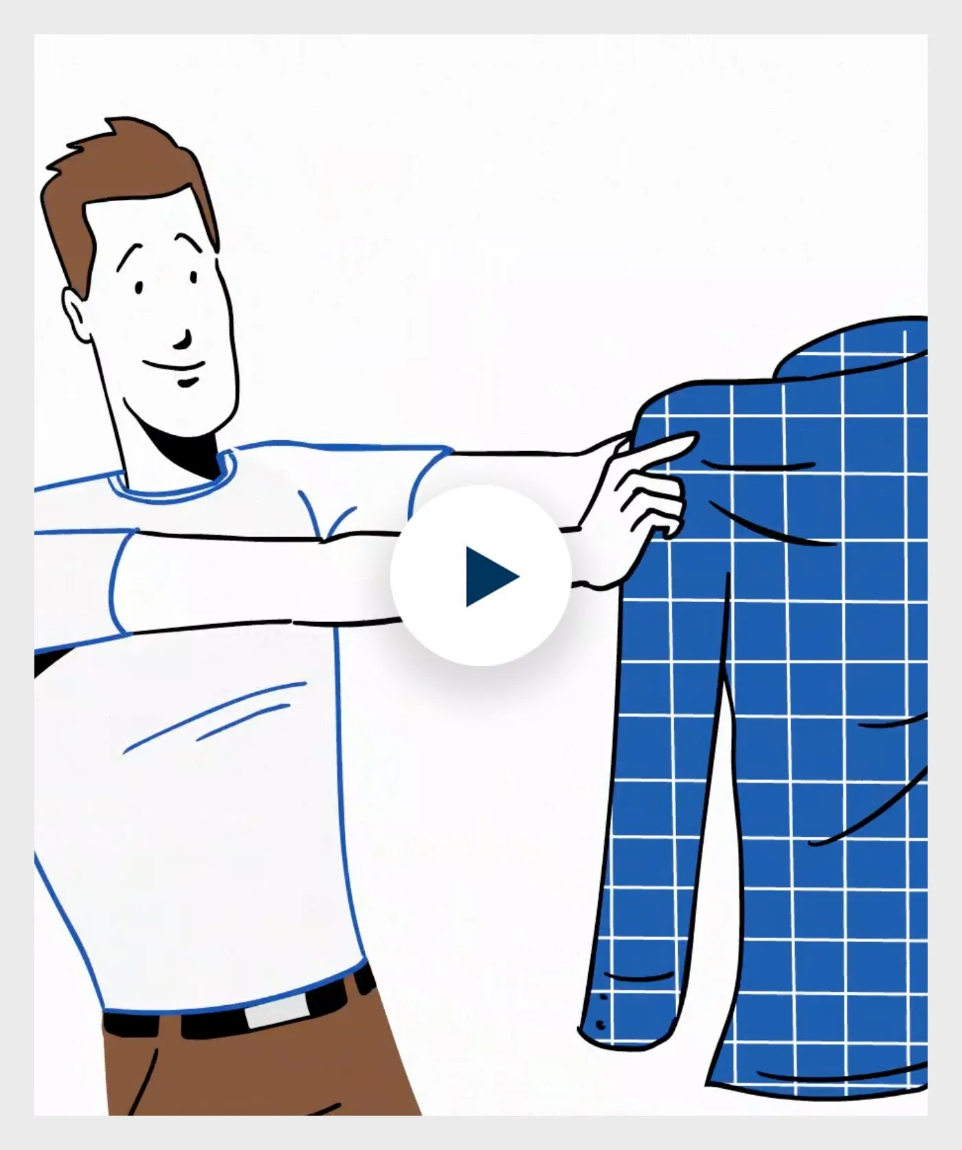 TBCSP3100110 | White Non-Iron Dress Shirt Structured Shoulder Support