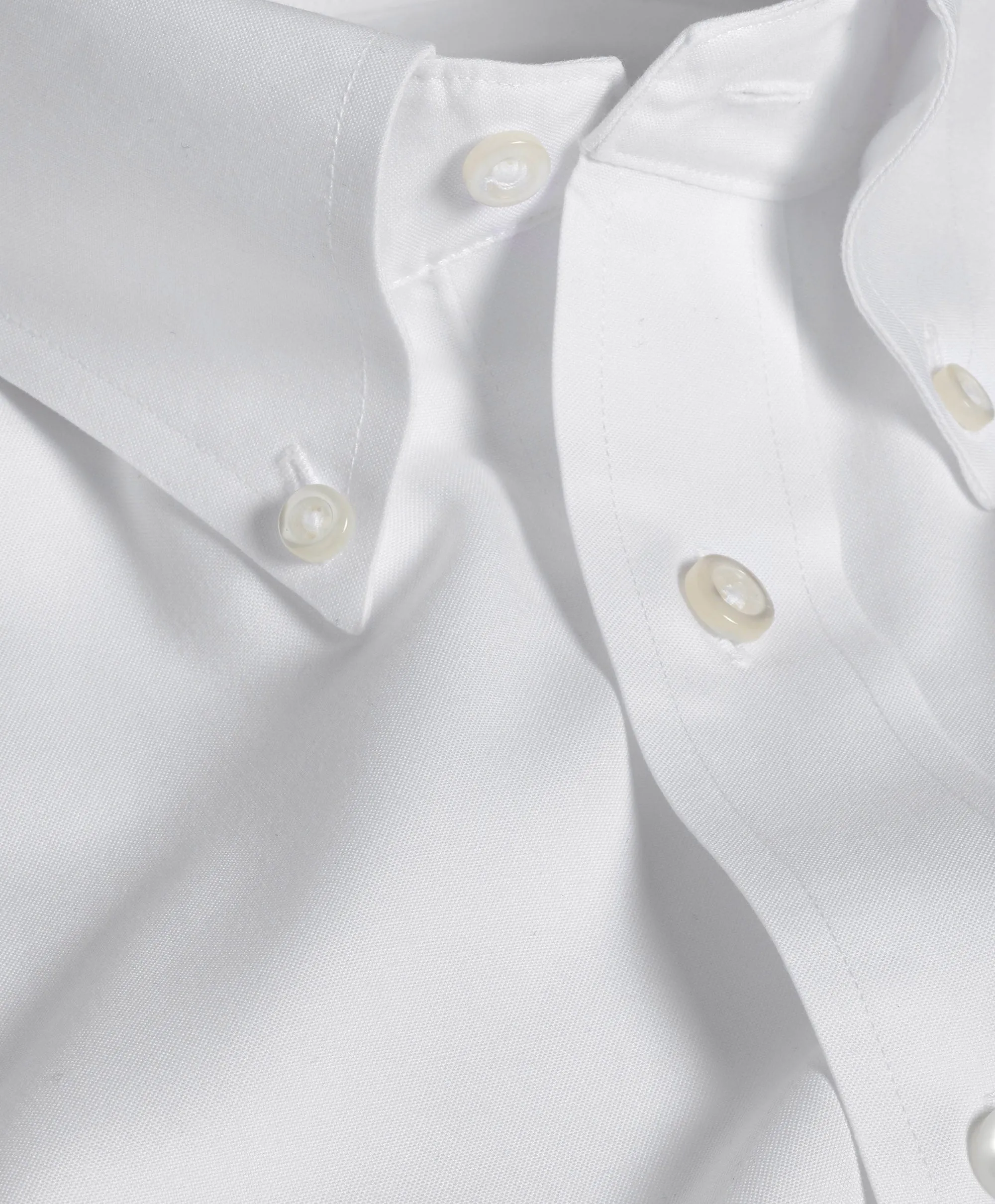 TBDP05112110 | White Pinpoint Oxford Non-Iron Dress Shirt Layered Hemline Errand Ready