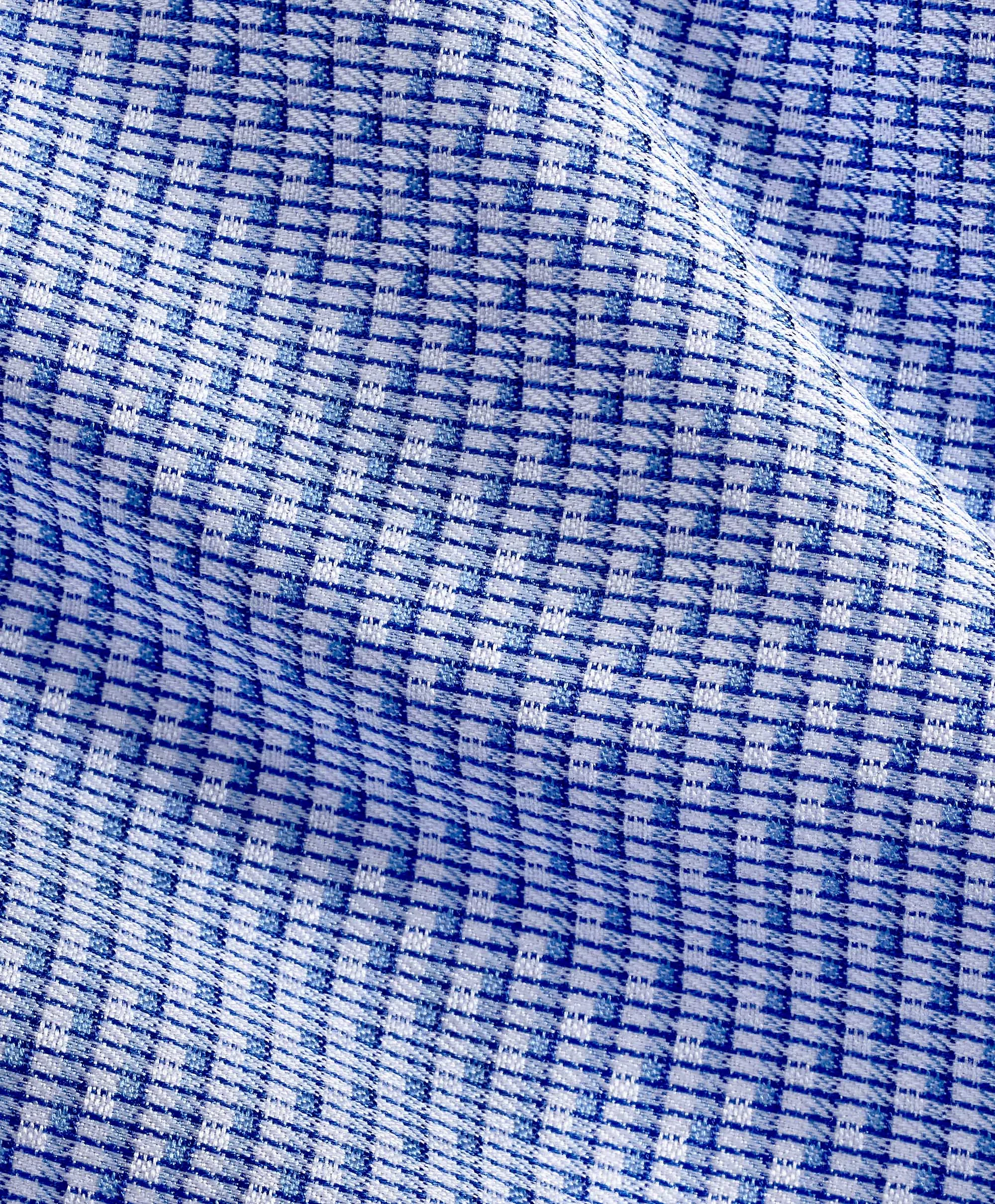 TBSP11002423 | Blue Micro Ombre Dress Shirt Reinforced Side Vents Durable Thread Construction