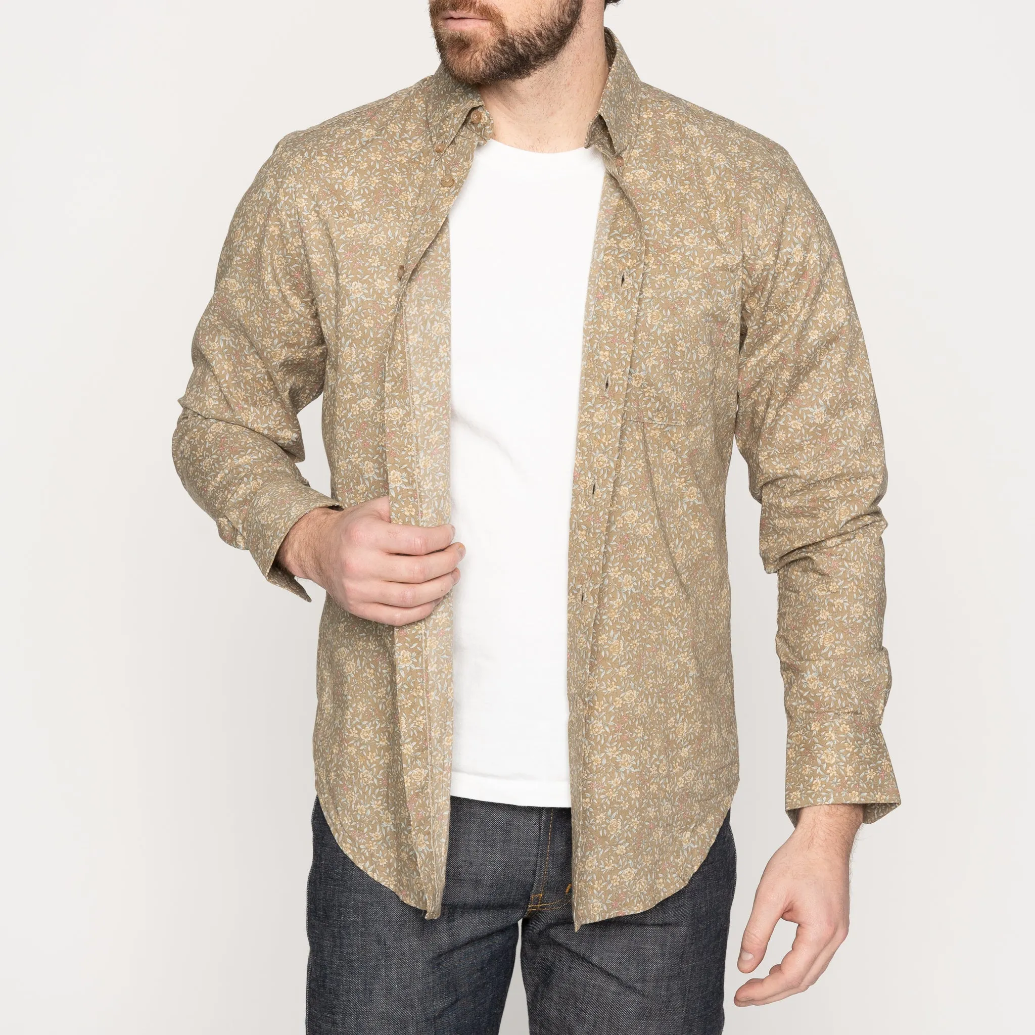 Easy Shirt - Bell Flowers - Cinnamon Striped Design youth trend