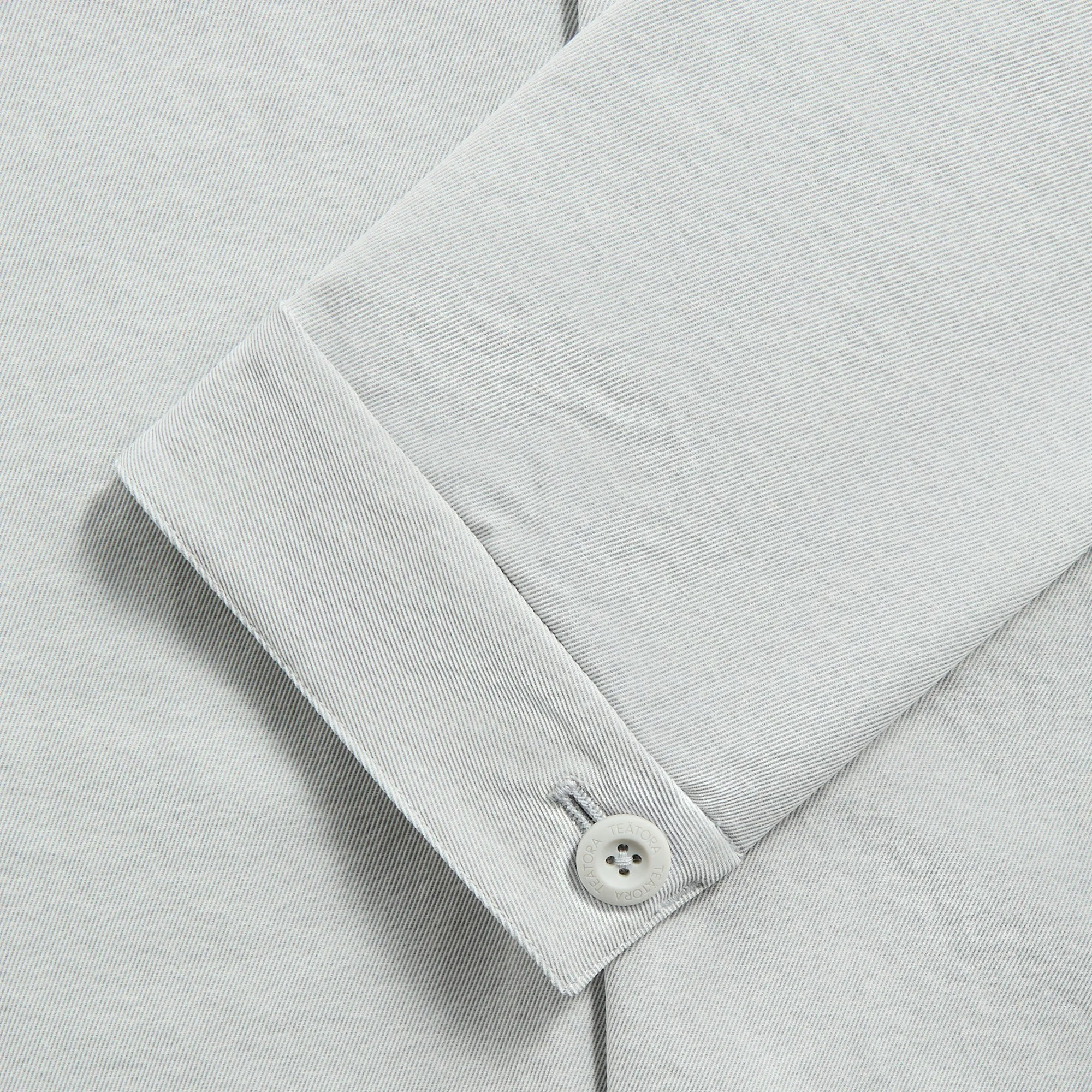 Eco Conscious Dye Process Teatora Dual Divisor Wide Shirt - Ice Blue