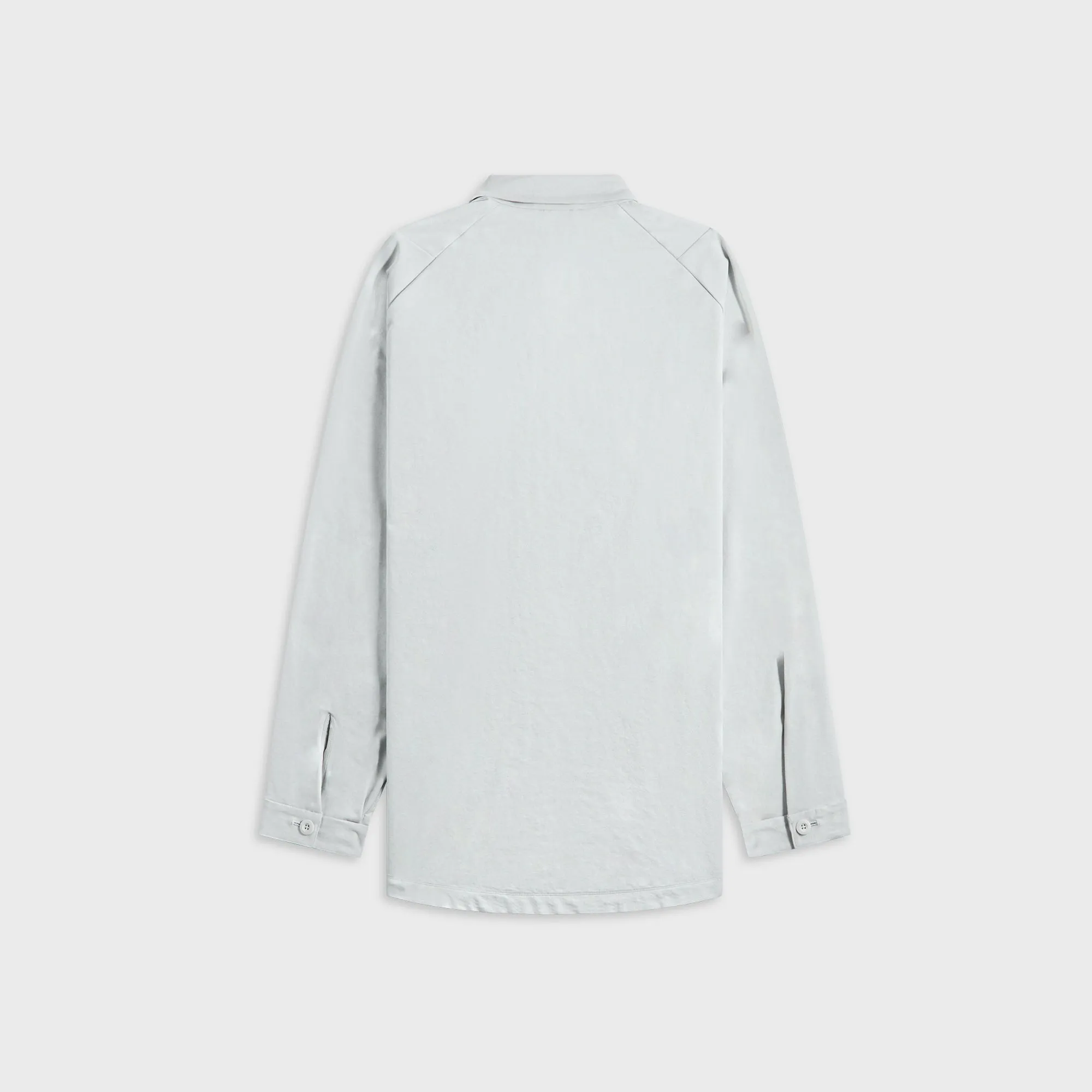 Teatora Dual Divisor Wide Shirt - Ice Blue Snap Closures Detachable Lining