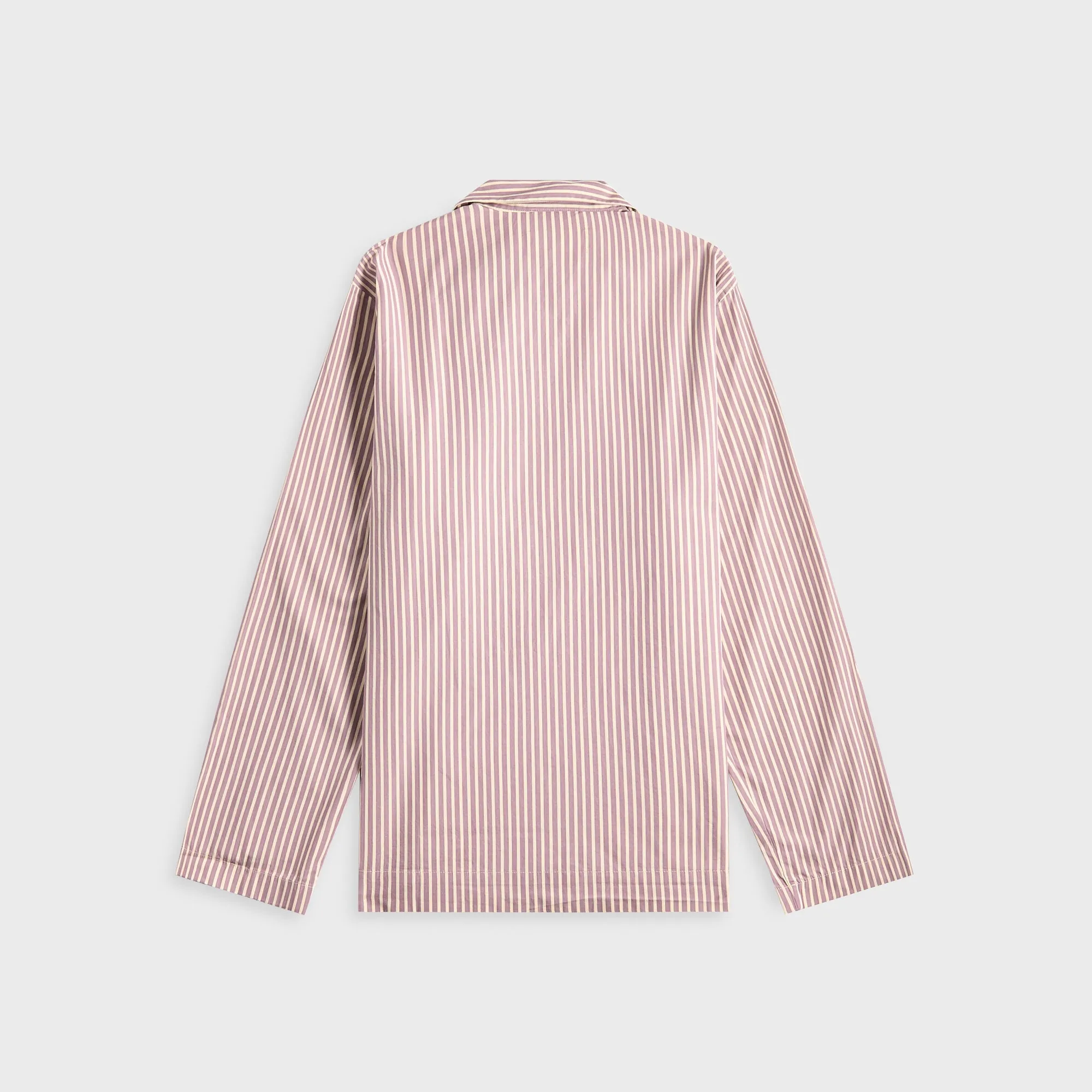 Tekla Poplin Long Sleeve Pyjama Shirt - Skipper Stripes mesh ventilation Reinforced Seams