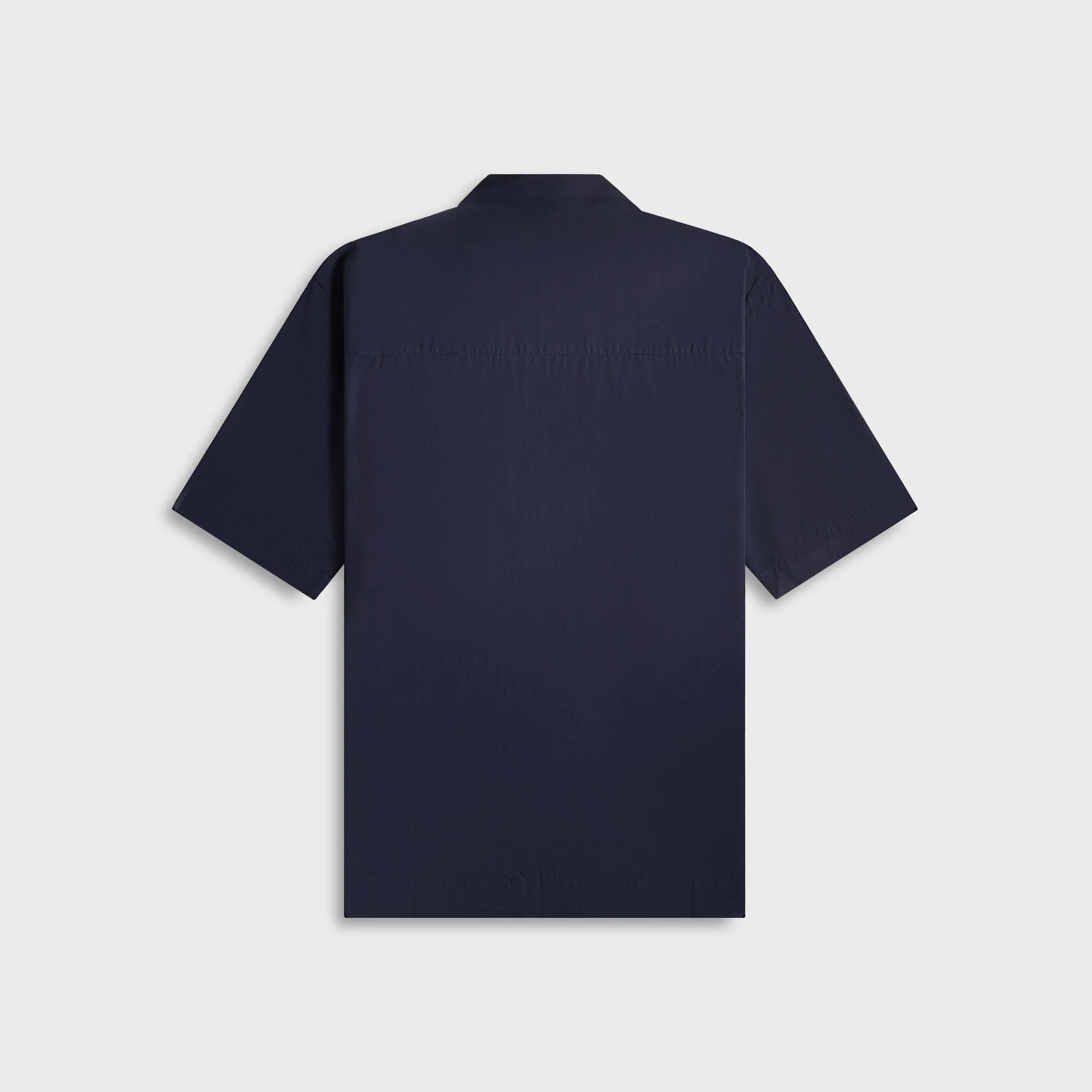 Tekla Poplin Pyjamas Short Sleeve Shirt - True Navy Sport Inspired Style