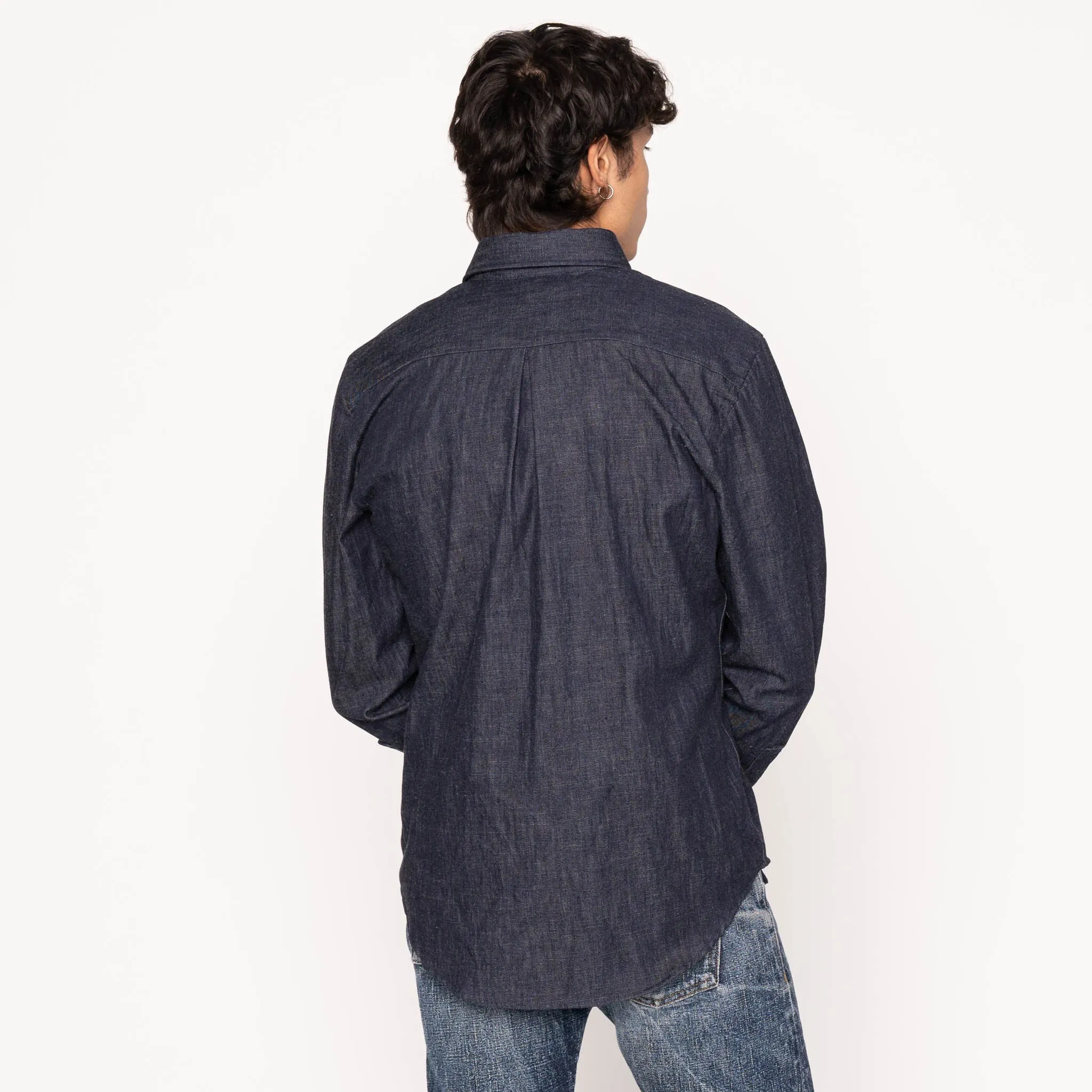 Summer Camp Slim Silhouette Easy Shirt - Slub Nep Denim