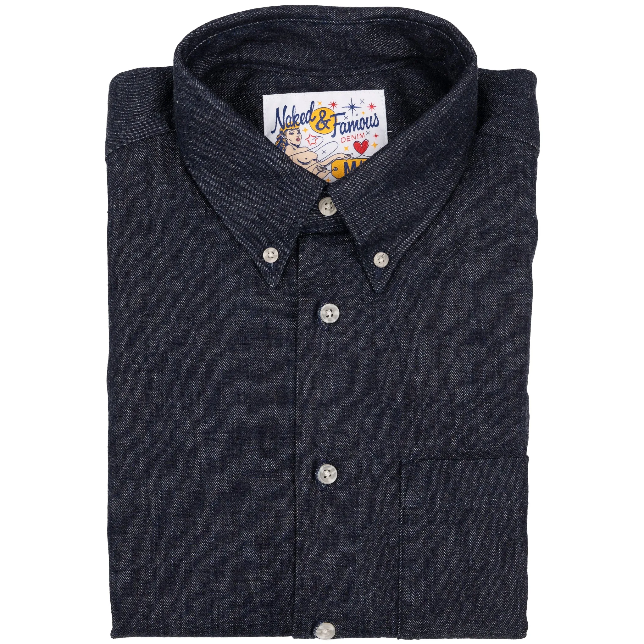 Versatile Piece Relaxed Vibe Easy Shirt - Slub Nep Denim