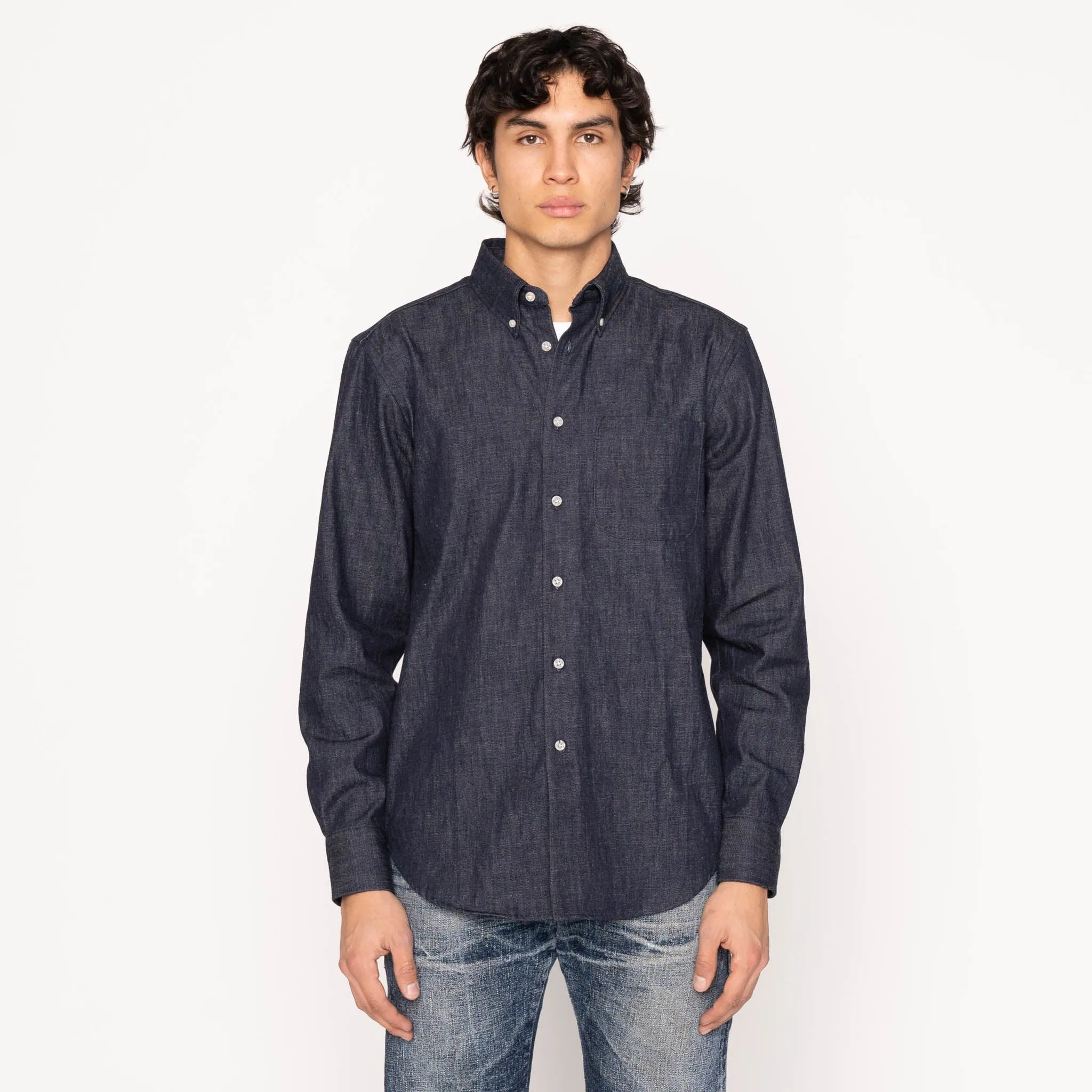 Easy Shirt - Slub Nep Denim Tailored Silhouette
