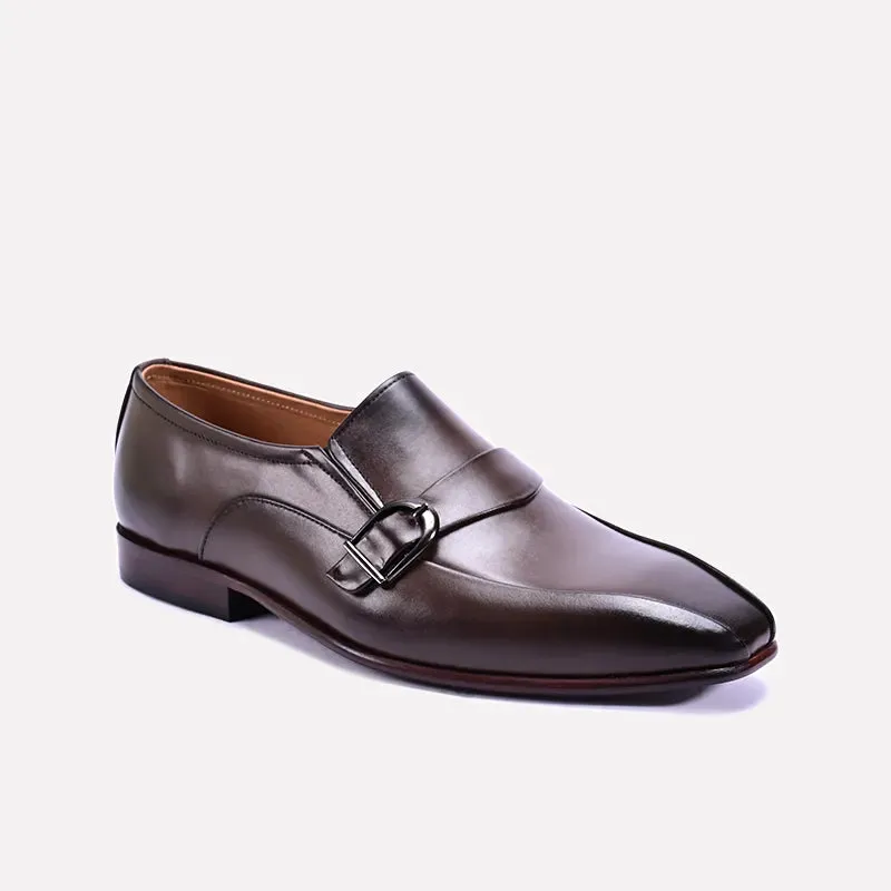 Thatcher Brown Strap Formal Shoes 0111147 Recycled Material Components