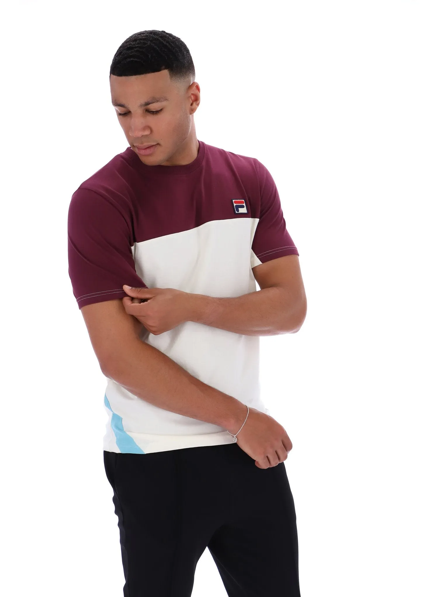 Eco Certified Textile Hypoallergenic Fibers Tiebreaker Tee Colour Block T-Shirt