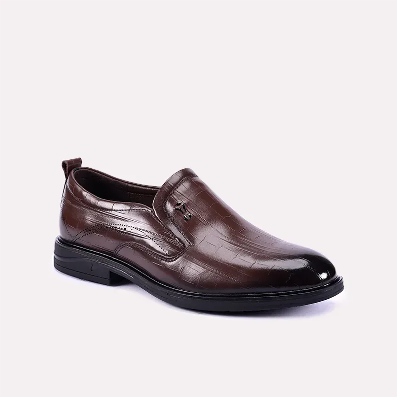 Ethan Brown Dress Shoes 0111228 Gala Fit Mark Fit
