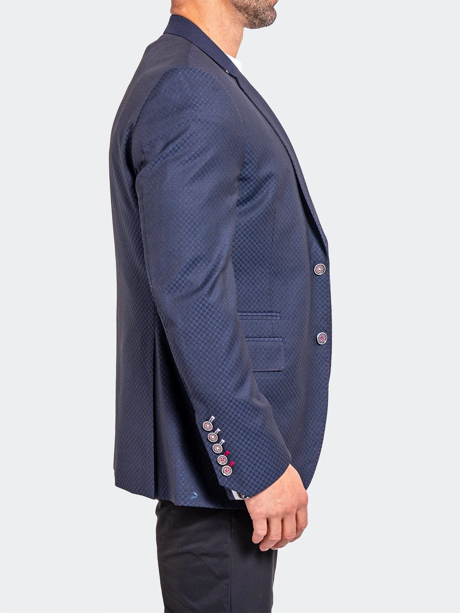 Blazer Socrate Evo Ascension2177 Blue wrinkle free finish SlimSilhouette