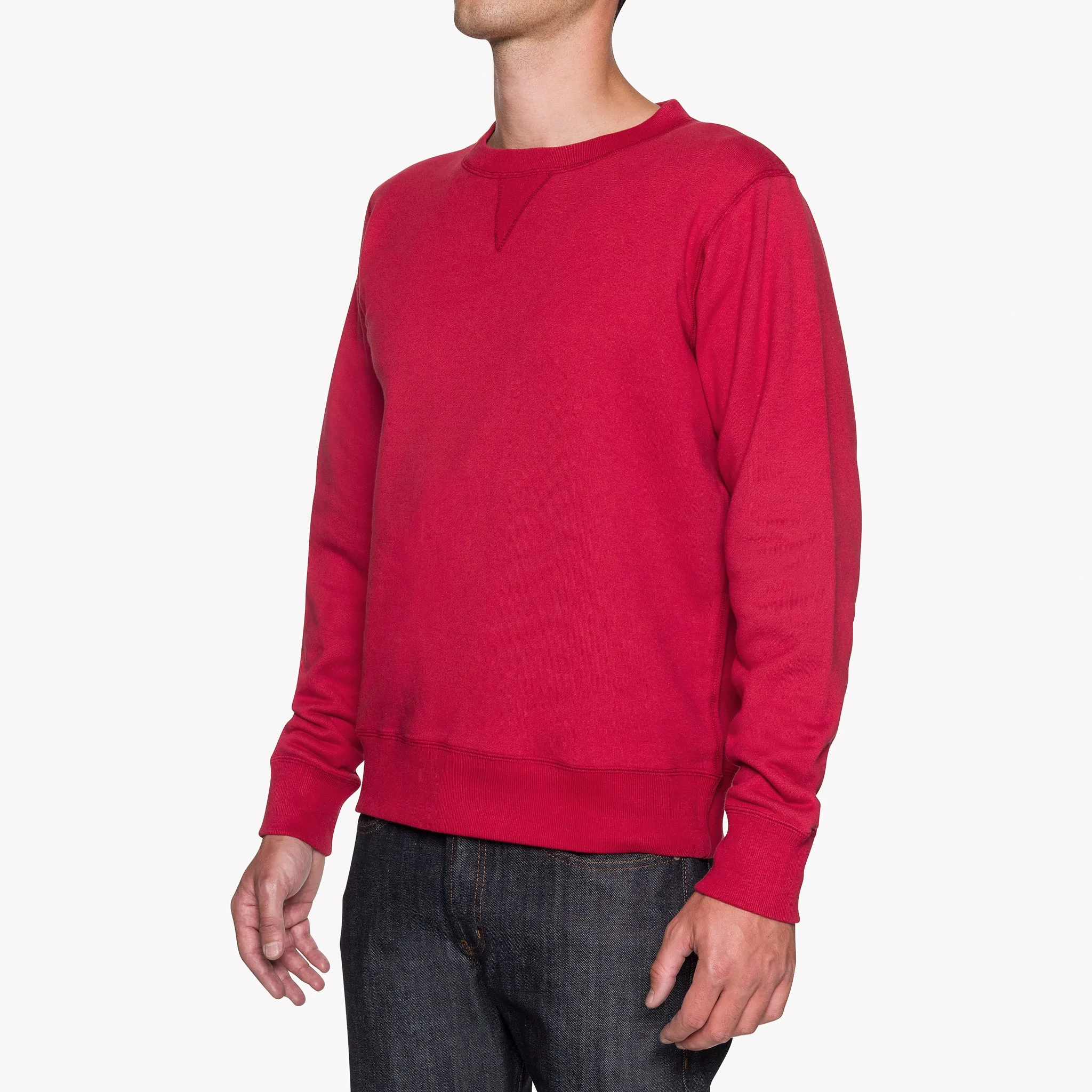 Urban Active Crewneck - Heavyweight Terry - Red