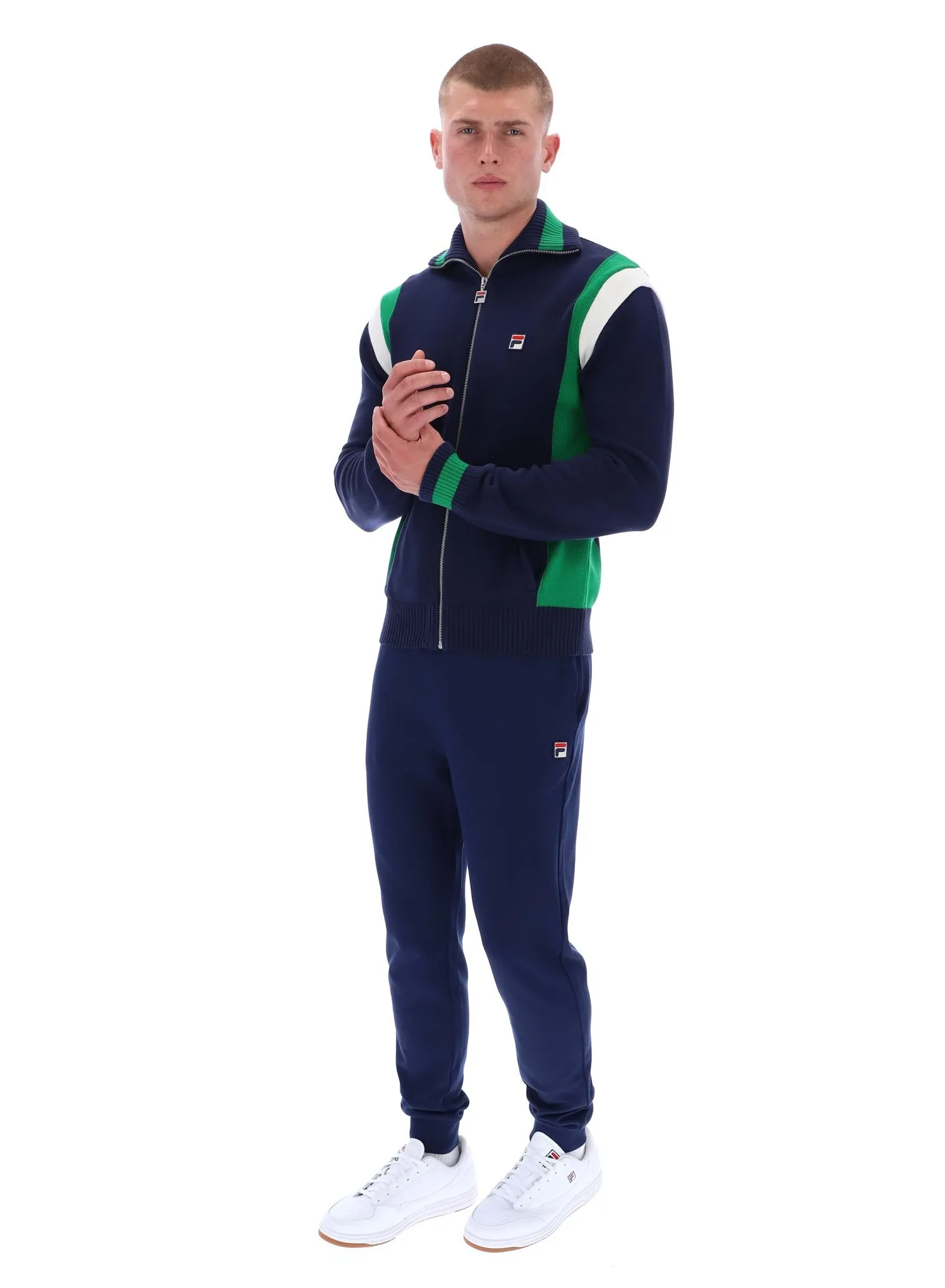 Cortez Colourblocked Knitted Track Top Effortless Fashion