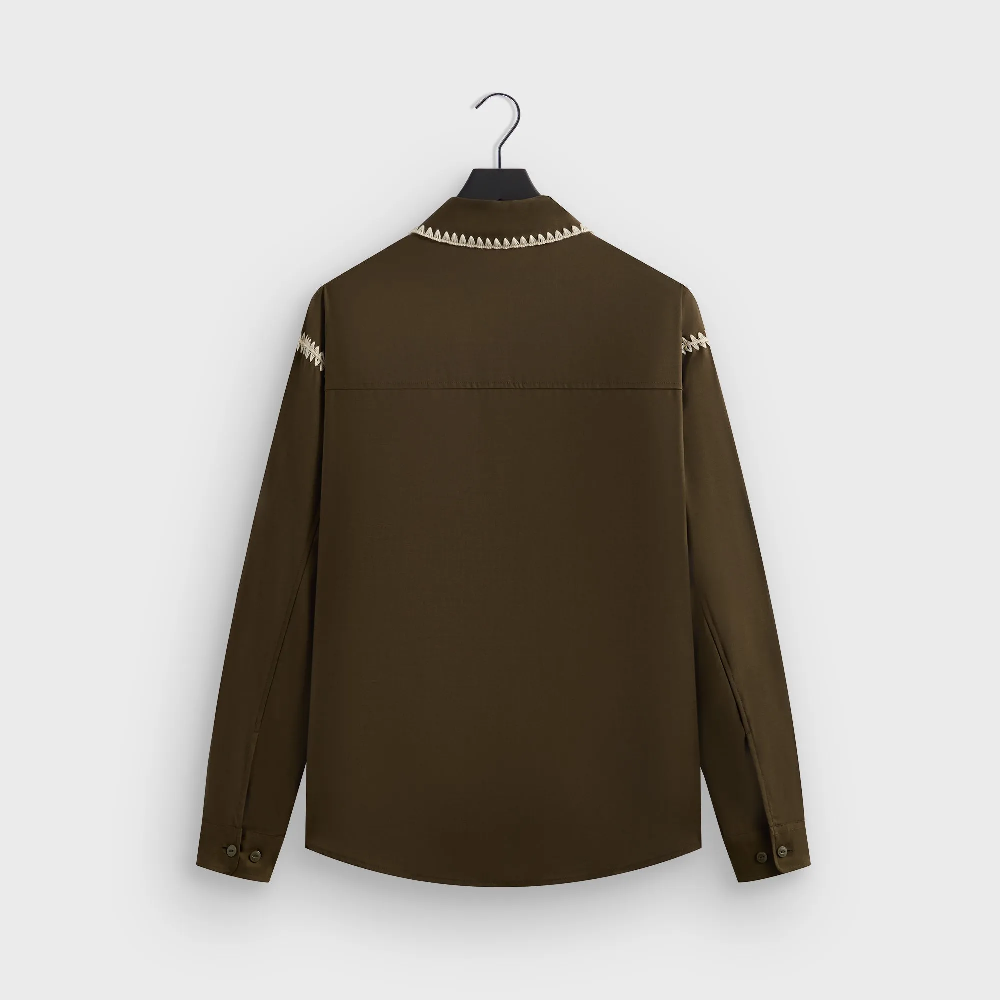 Kith Crochet Detail Apollo Shirt - Moss Hooded styles