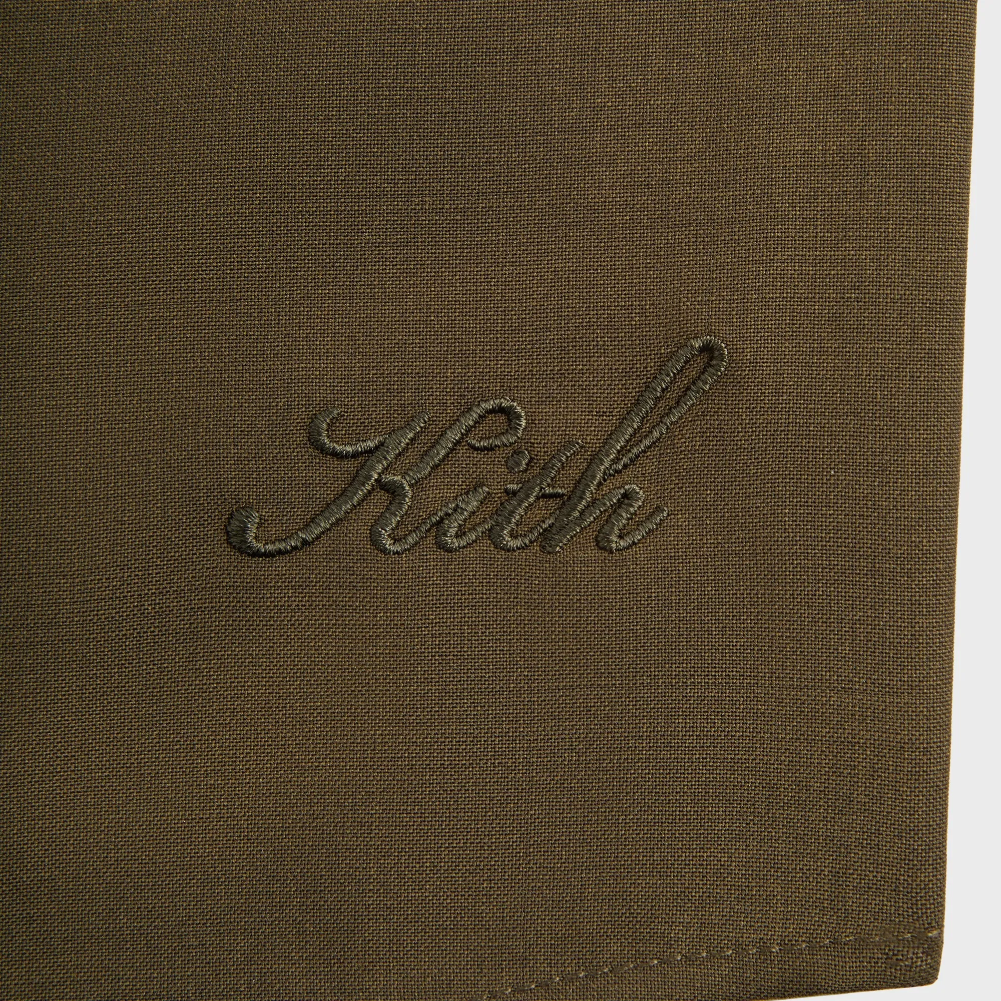 Kith Crochet Detail Apollo Shirt - Moss Stylish Outer Layer