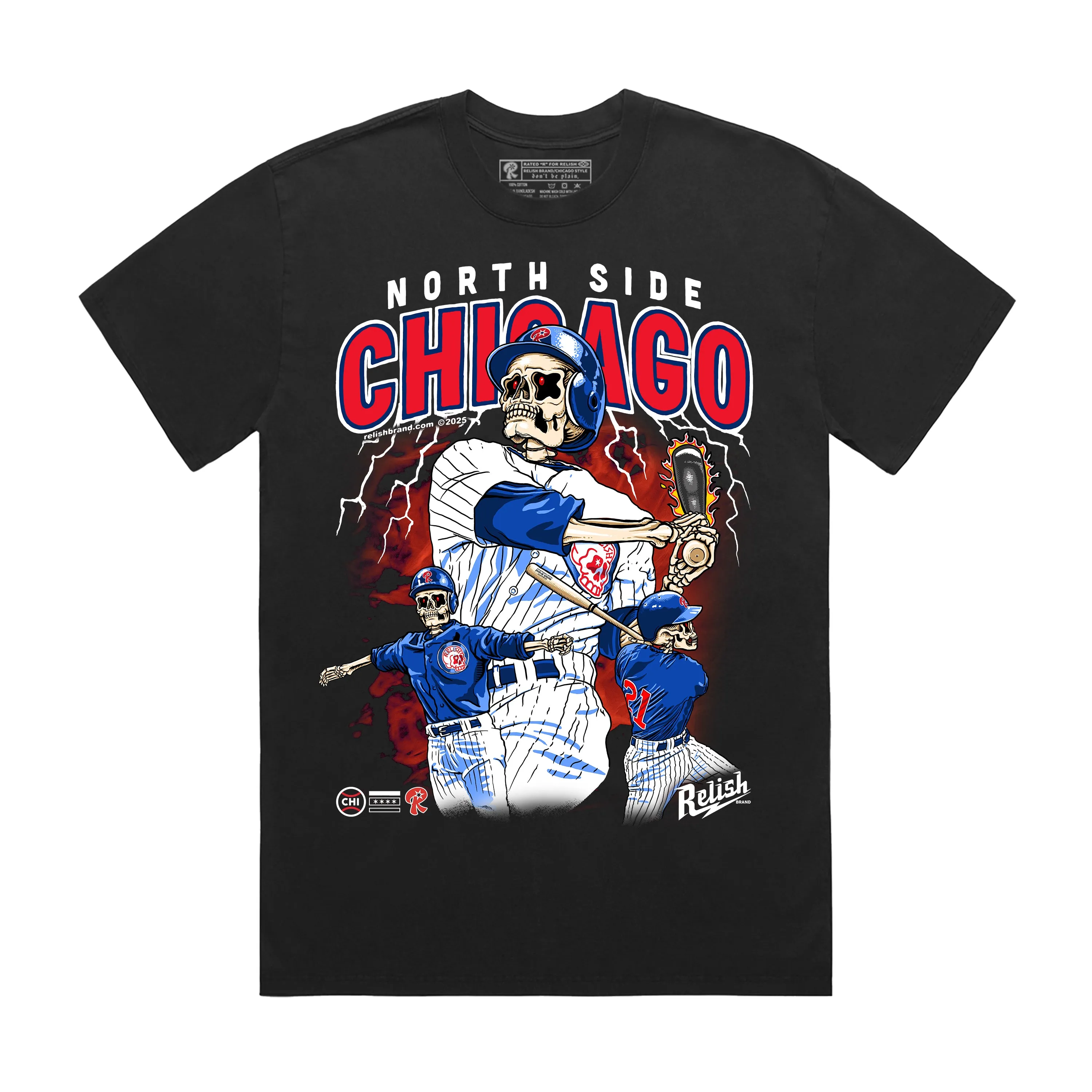 Slammin' North Side Chicago Baseball 2025 Non Restrictive Cut