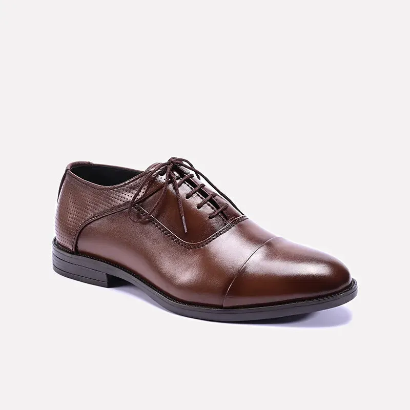 Titanium Brown Formal Shoes 0111185 Luxury Gala Non Slip Tread