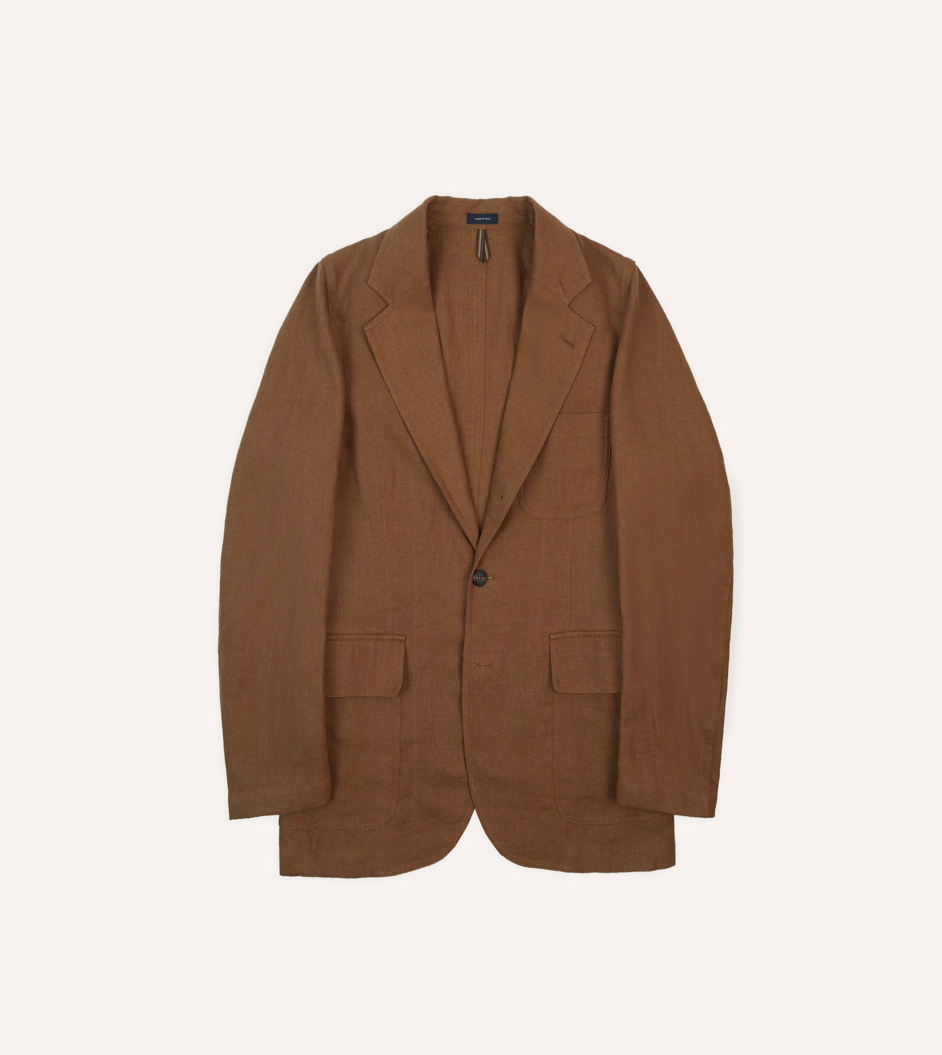 Tobacco Antique Linen Games Blazer Mk. I Sustainable Material
