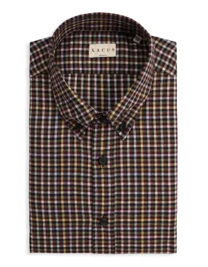 Linen blend Festive Look ID60367-Xacus Check Button Down