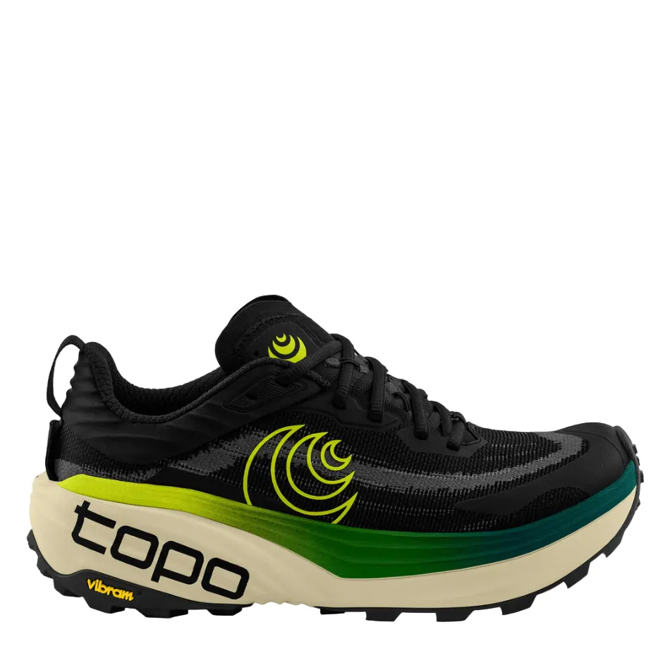 Sprint runner Topo Men's Vista Running Shoes in Black/Lime AW25