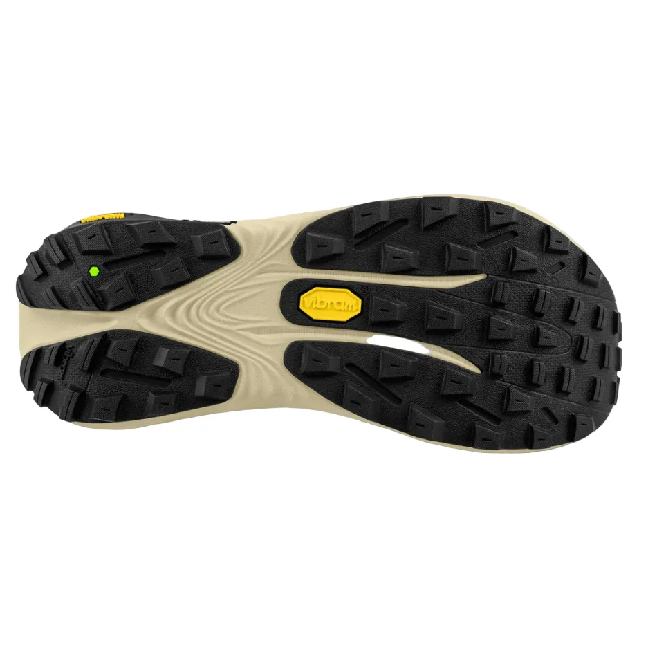 Topo Men's Vista Running Shoes in Black/Lime AW25 Elastic Collar Support Hyper Compression