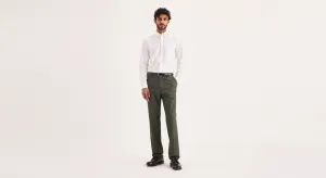 Signature Iron Free Khakis, Slim Fit with Stain Defender? Organic Cotton Blend Compact Fit