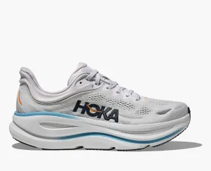 3D Molded Heel Thermoregulation Tech Men's HOKA Bondi 9 Running Shoe in Stardust | Cosmic Grey