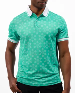 Tortuga Men's Pique Polo Effortless Comfort Asymmetrical Cut