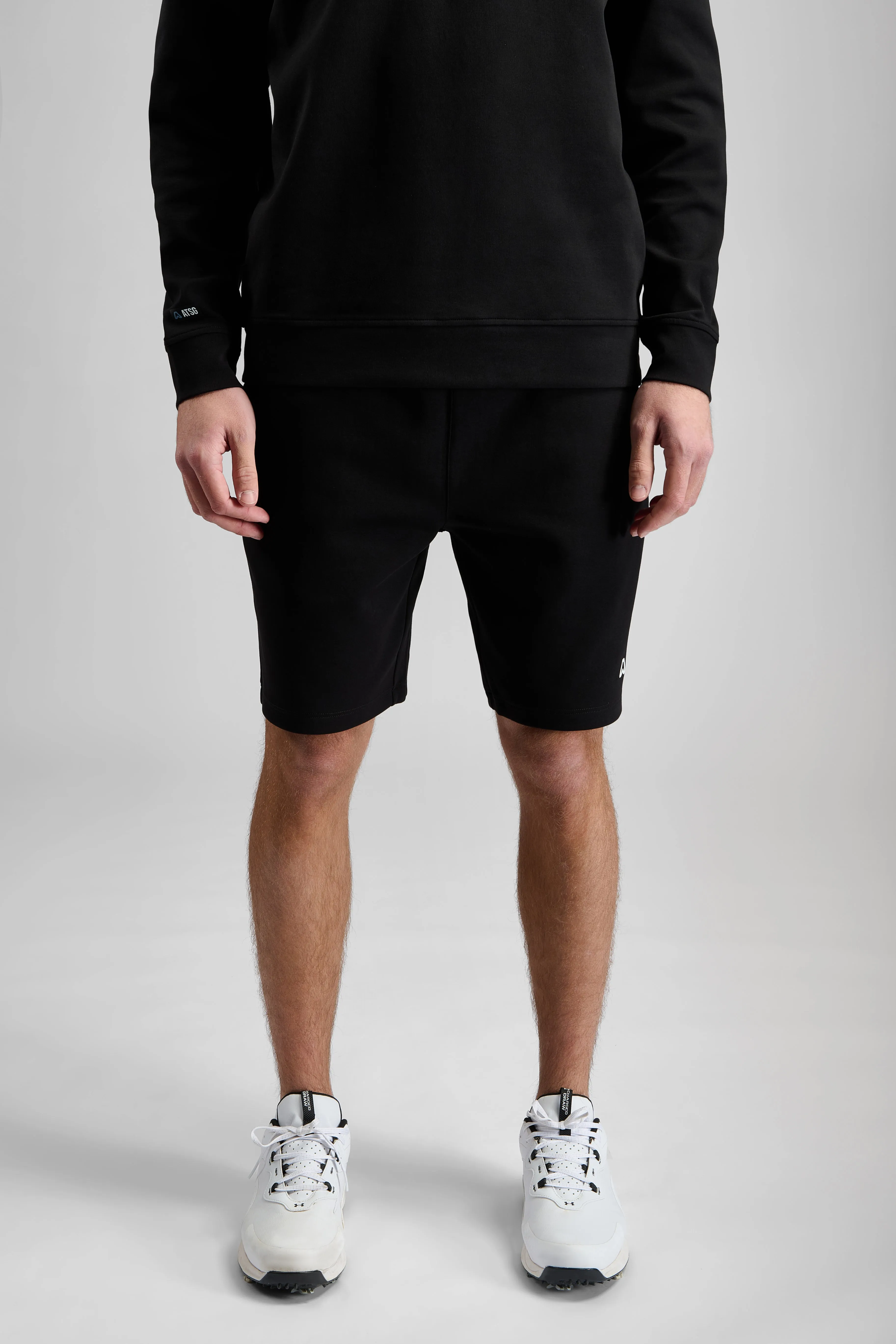Core Cotton Blend Sweat Golf Shorts - Putter Black two piece outfit