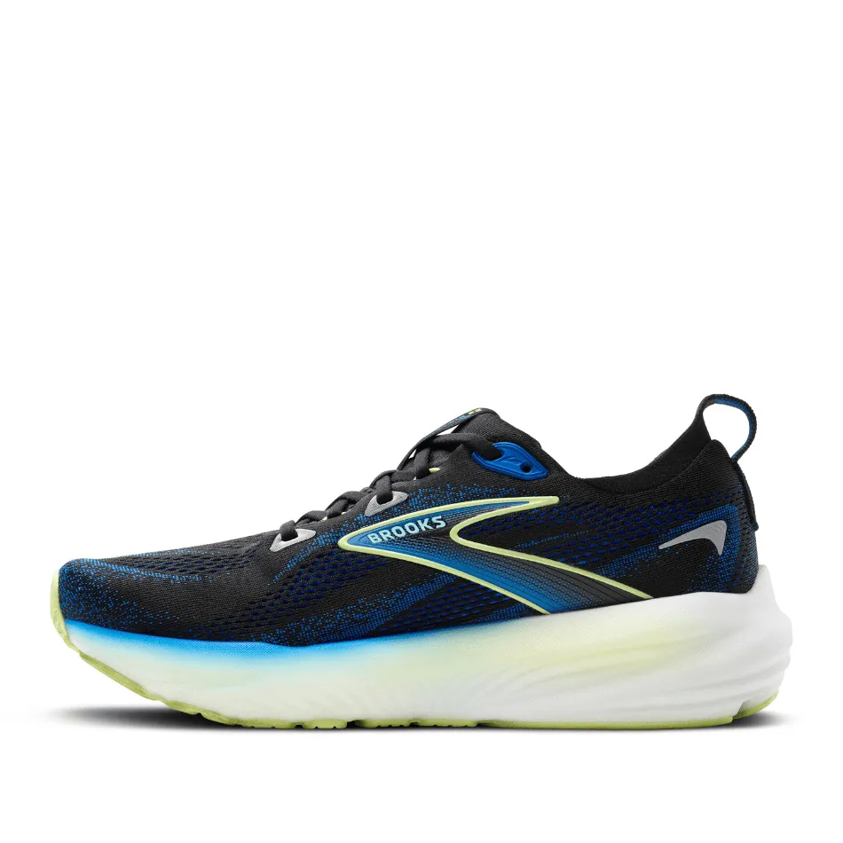 Gift Brooks Men's Glycerin 22 Running Shoes in Black/Cobalt/Neo Yellow SS25