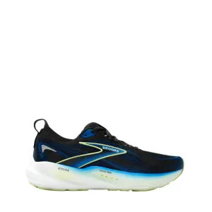 running for relaxation shoes strength - training Brooks Men's Glycerin 22 Running Shoes in Black/Cobalt/Neo Yellow SS25