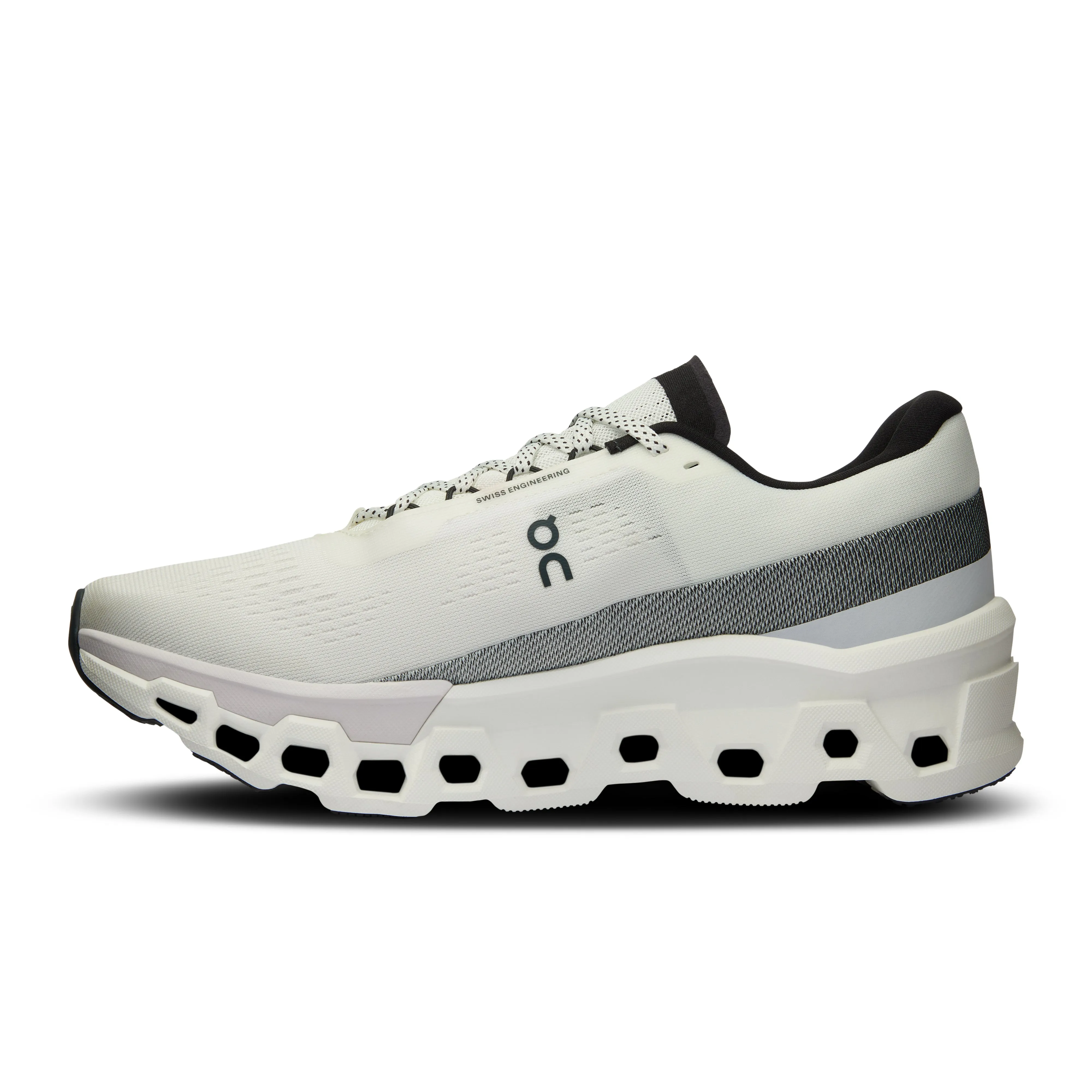 Men's On Cloudmonster 2 Running Shoe in White | Frost breathable socks slow - paced - runner