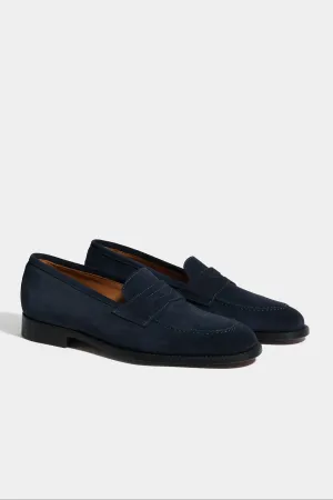 Freedom Move Fresh Flow Blue suede penny loafers - Made in Italy