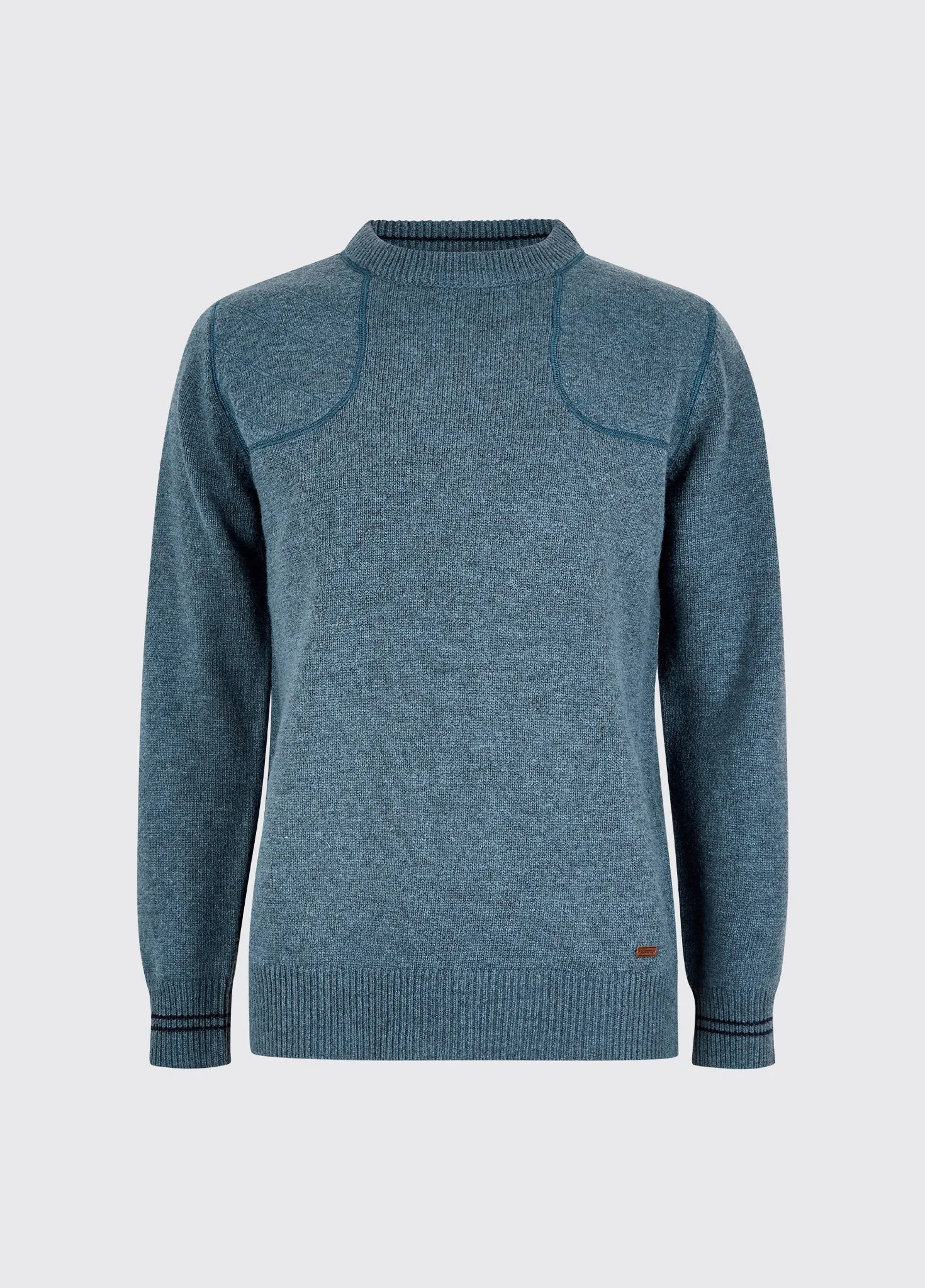 Fashion Footwear Work Safe Clarinbridge Men's Crew Neck Sweater - Indigo