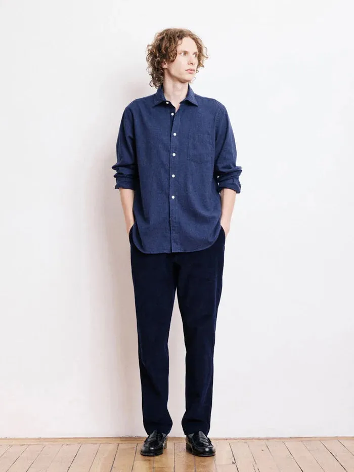 Tagless label Hartford Paul Shirt Navy