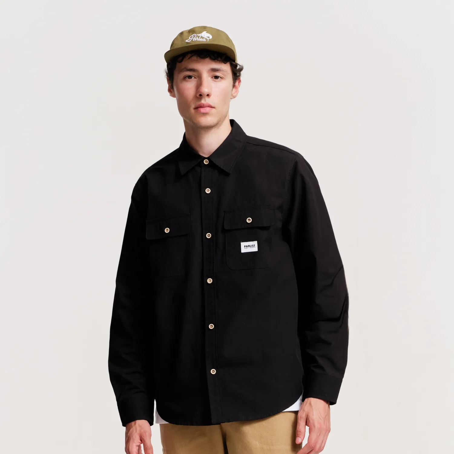 Ample Shirt Black Anniversary Special Water Repellent Finish