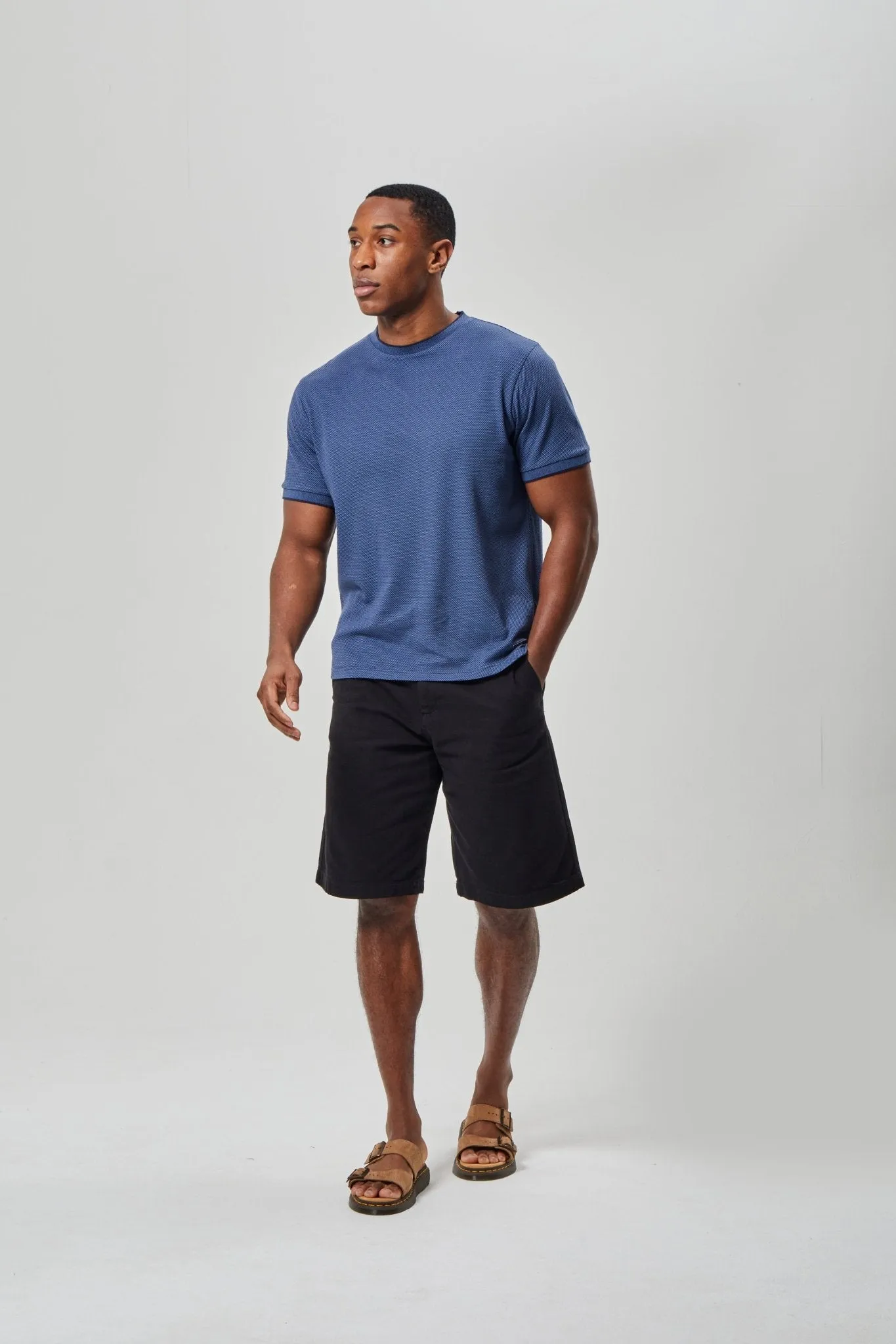 Kids clothing Breathable Material Mens 'ABVIA' T-Shirt - NAVY