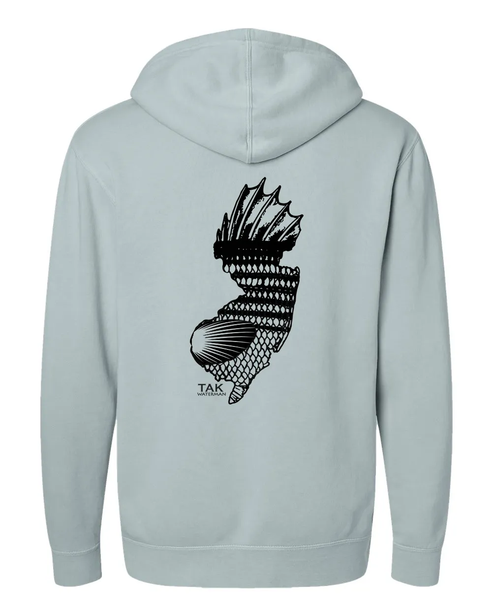 product tie dye uniqueness NJ Striper Wave Wash Hoody | Sage