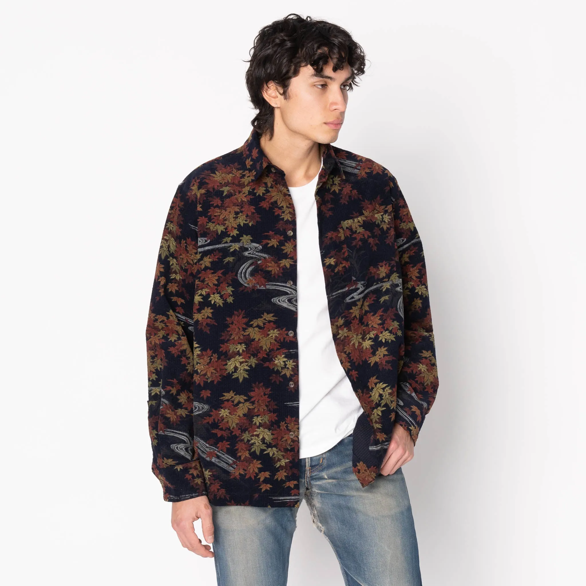 Trendy Vibes Ombre look True Shirt - Printed - Autumn - Navy