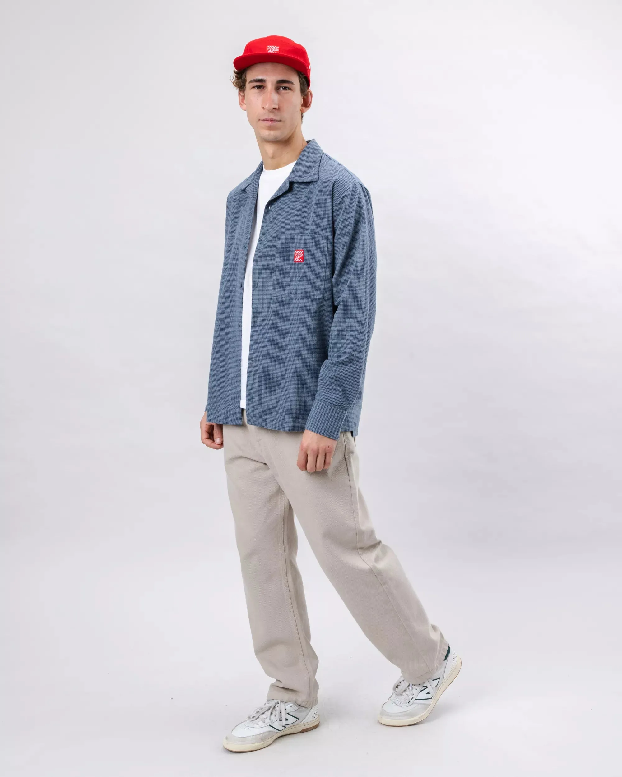 Oversize Checks Pizza Shirt Holiday Special